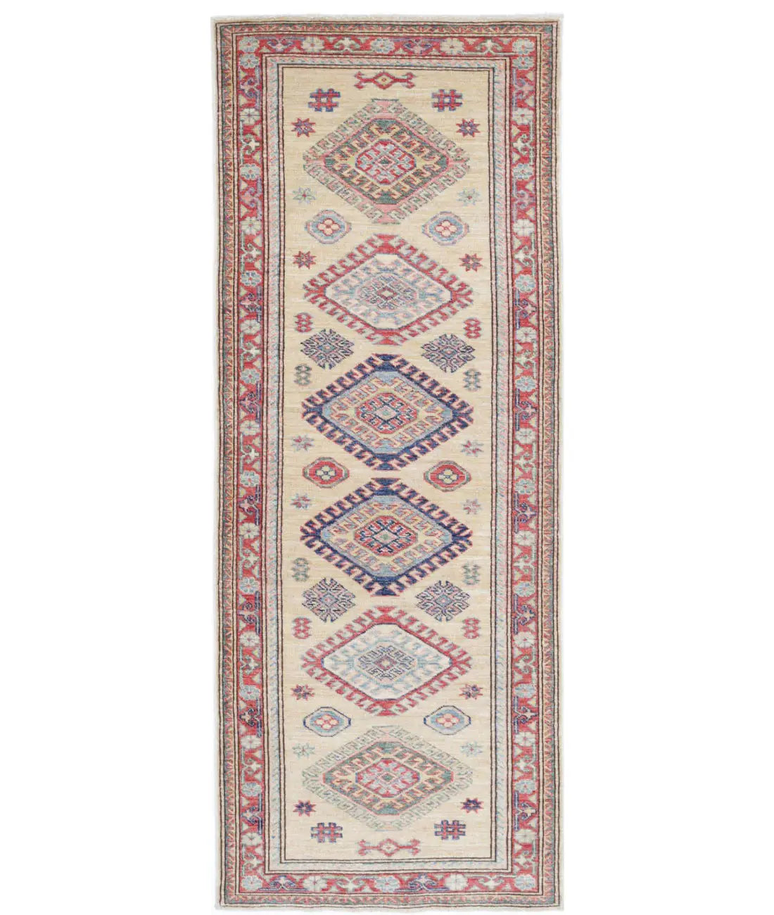 Hand Knotted Royal Kazak Wool Rug - 2&#39;4&#39;&#39; x 6&#39;5&#39;&#39; - Arteverk Rugs Area rug