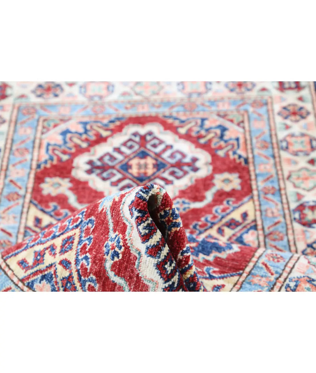 Hand Knotted Royal Kazak Wool Rug - 2'7'' x 4'2'' - Arteverk Rugs Area rug