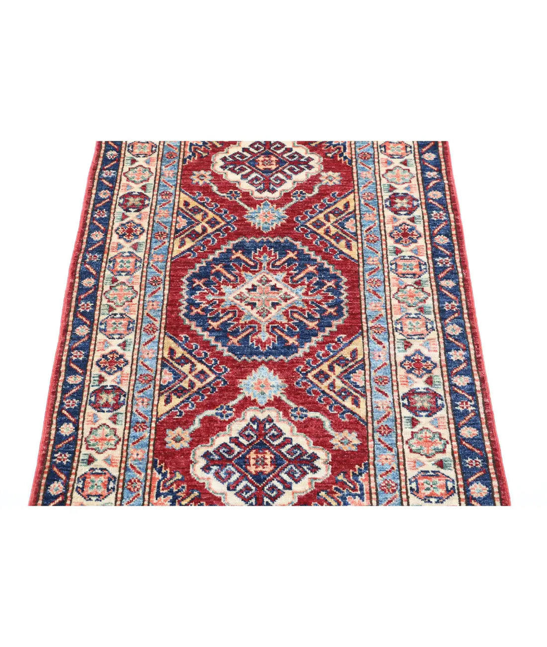 Hand Knotted Royal Kazak Wool Rug - 2'7'' x 4'2'' - Arteverk Rugs Area rug