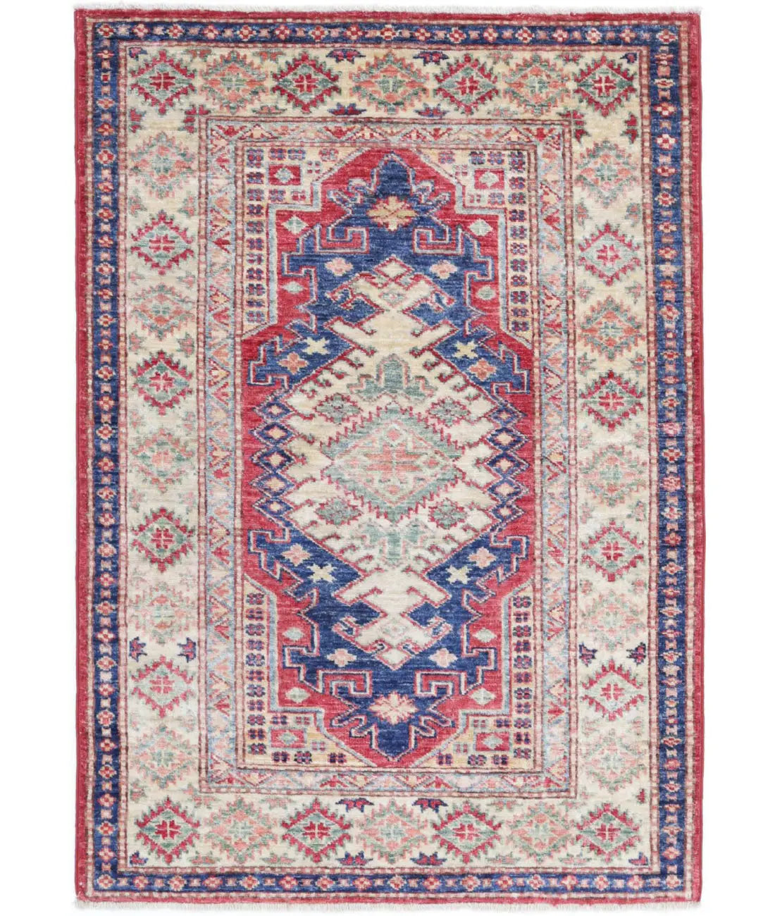 Hand Knotted Royal Kazak Wool Rug - 2&#39;8&#39;&#39; x 4&#39;0&#39;&#39; - Arteverk Rugs Area rug