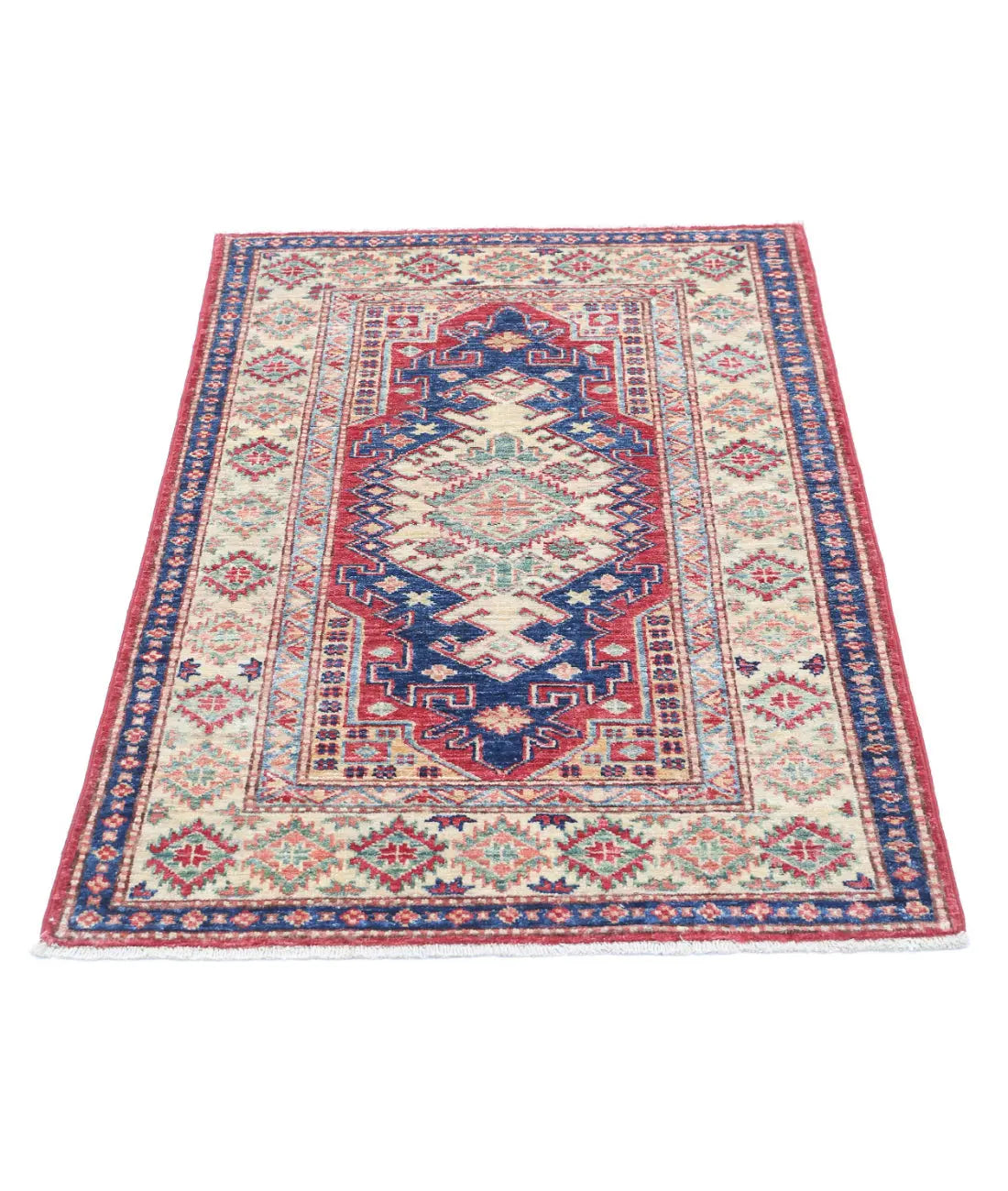 Hand Knotted Royal Kazak Wool Rug - 2'8'' x 4'0'' - Arteverk Rugs Area rug