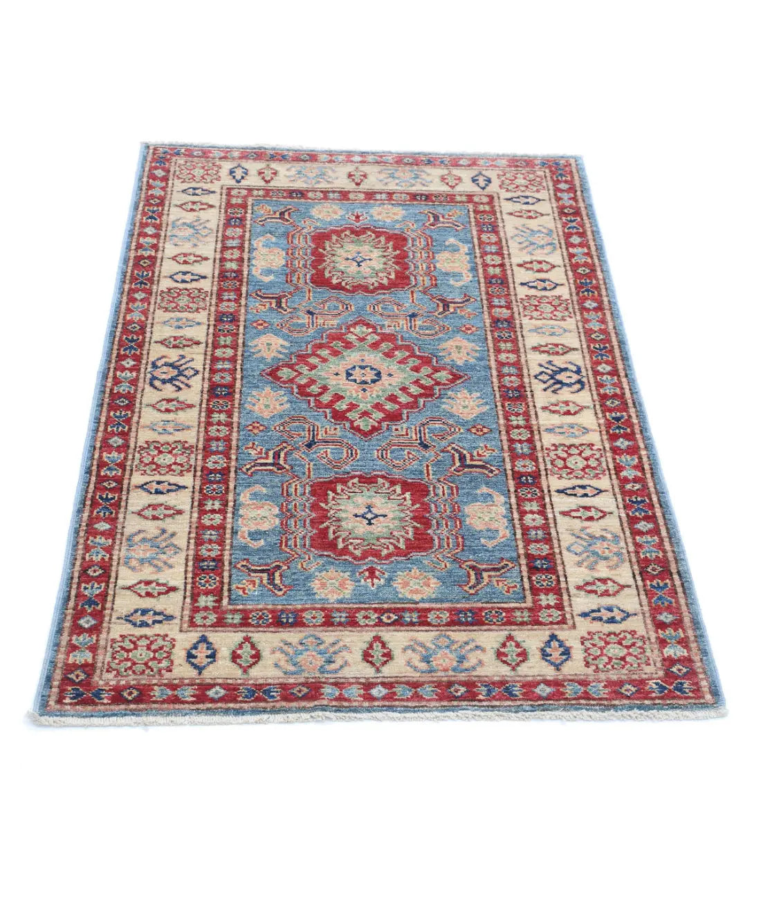 Hand Knotted Royal Kazak Wool Rug - 2'9'' x 4'2'' - Arteverk Rugs Area rug