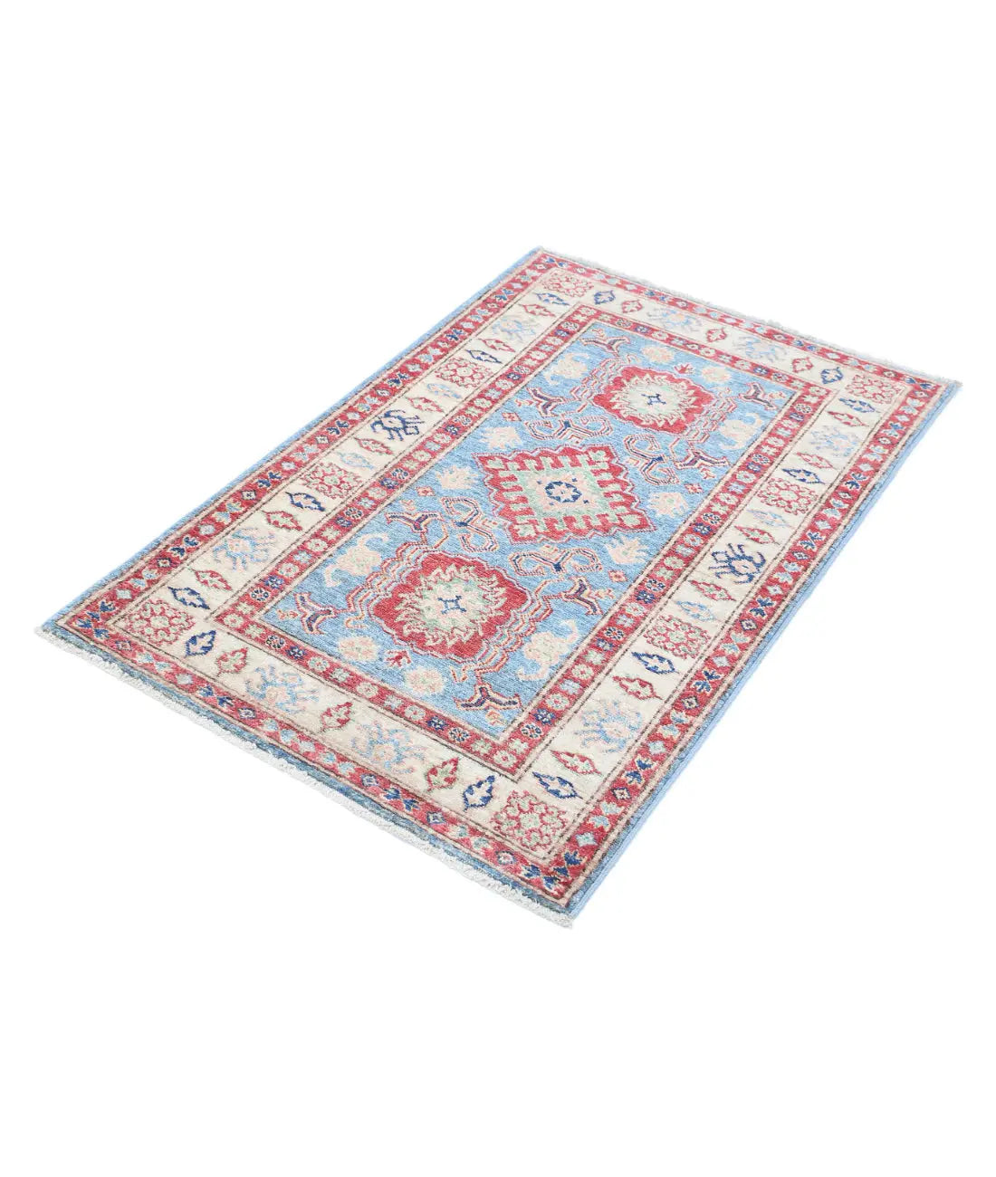 Hand Knotted Royal Kazak Wool Rug - 2'9'' x 4'2'' - Arteverk Rugs Area rug