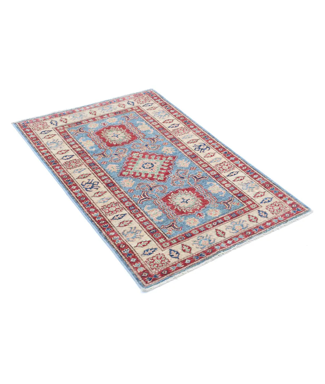 Hand Knotted Royal Kazak Wool Rug - 2'9'' x 4'2'' - Arteverk Rugs Area rug