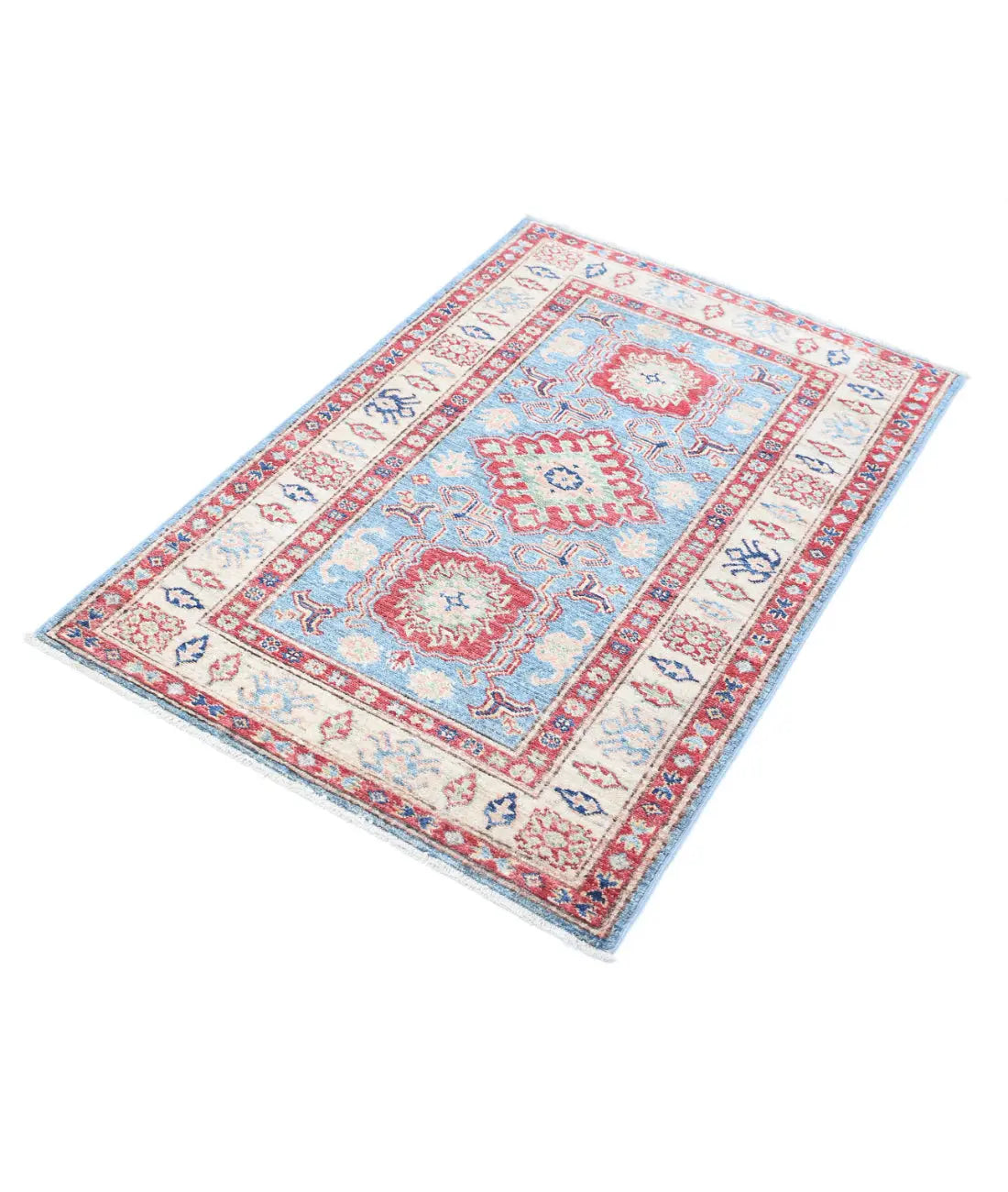 Hand Knotted Royal Kazak Wool Rug - 2'9'' x 4'2'' - Arteverk Rugs Area rug