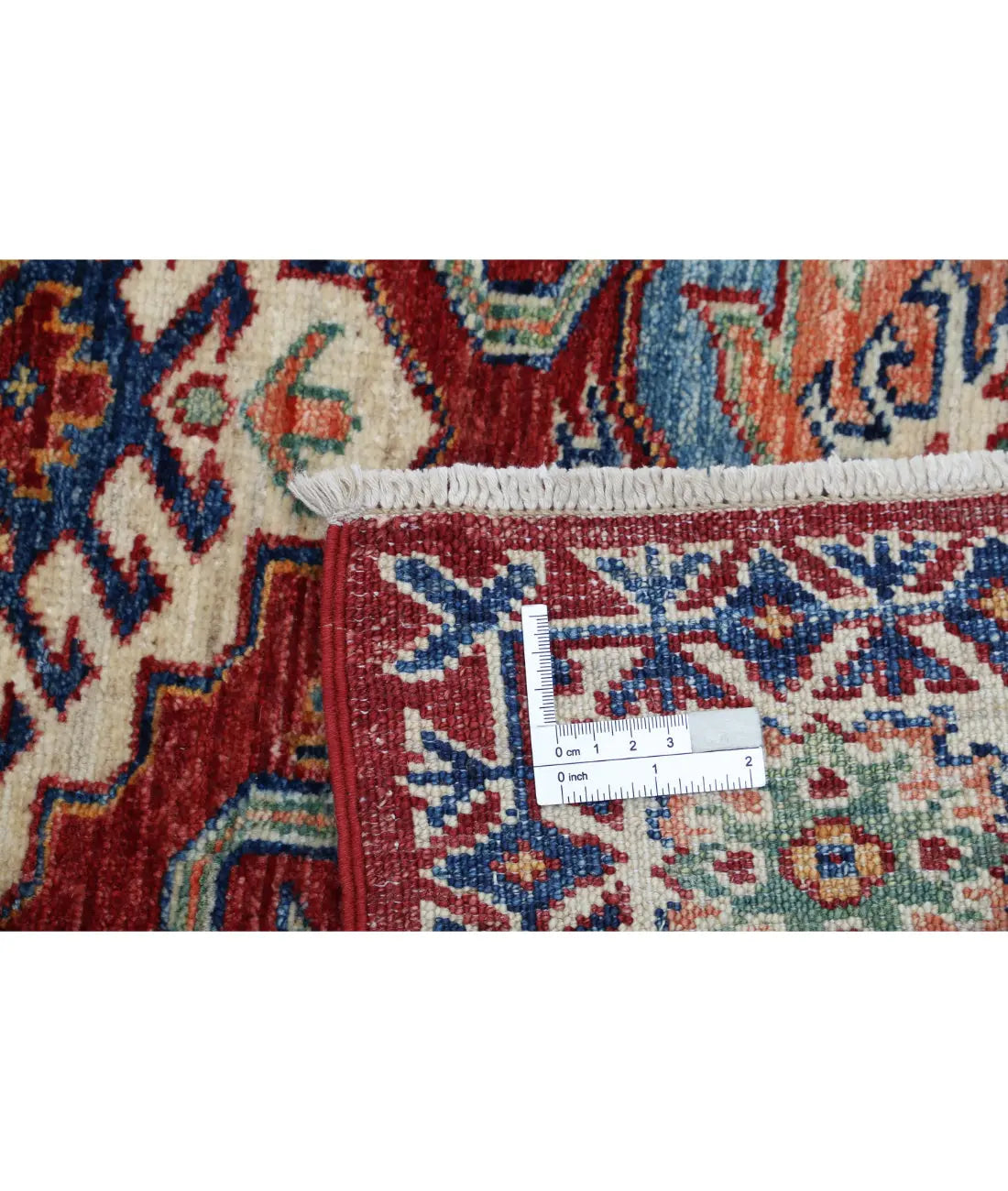 Hand Knotted Royal Kazak Wool Rug - 3'6'' x 4'9'' - Arteverk Rugs Area rug