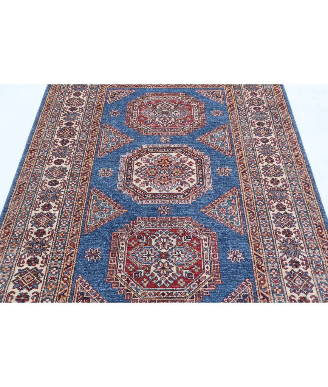 Hand Knotted Royal Kazak Wool Rug - 4'10'' x 6'10'' - Arteverk Rugs Area rug