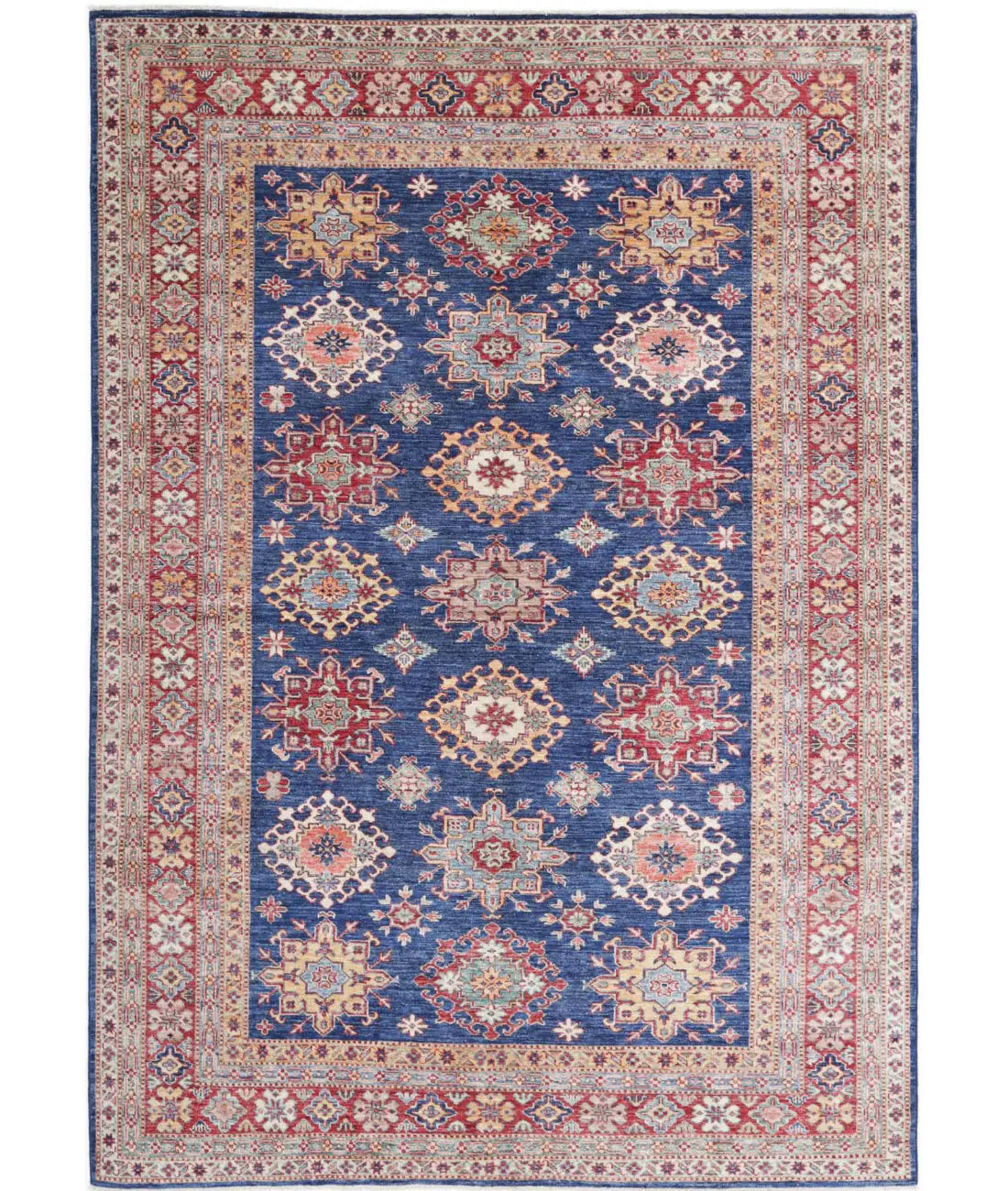 Hand Knotted Royal Kazak Wool Rug - 5'10'' x 8'8'' - Arteverk Rugs Area rug