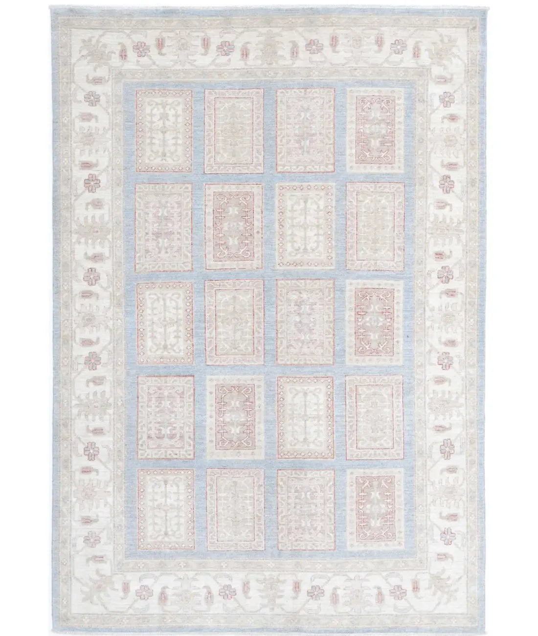 Tapis en laine Serenity noué à la main - 5'6'' x 7'10''