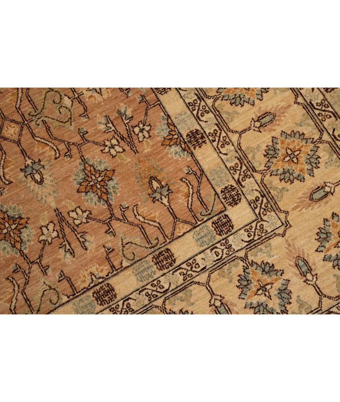 Hand Knotted Tabriz Wool Rug - 6'3'' x 11'10'' Arteverk Arteverk Rugs