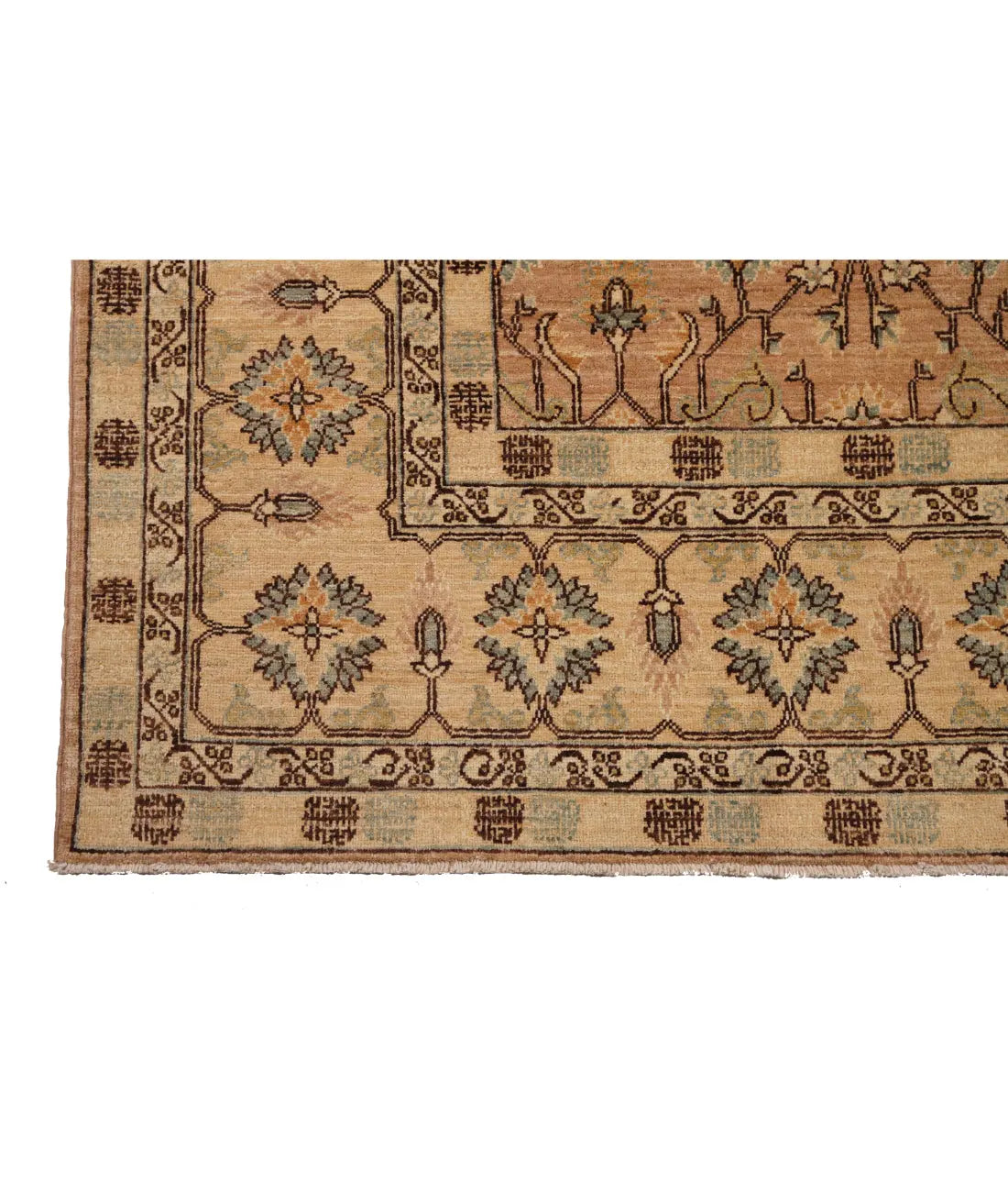 Hand Knotted Tabriz Wool Rug - 6'3'' x 11'10'' Arteverk Arteverk Rugs