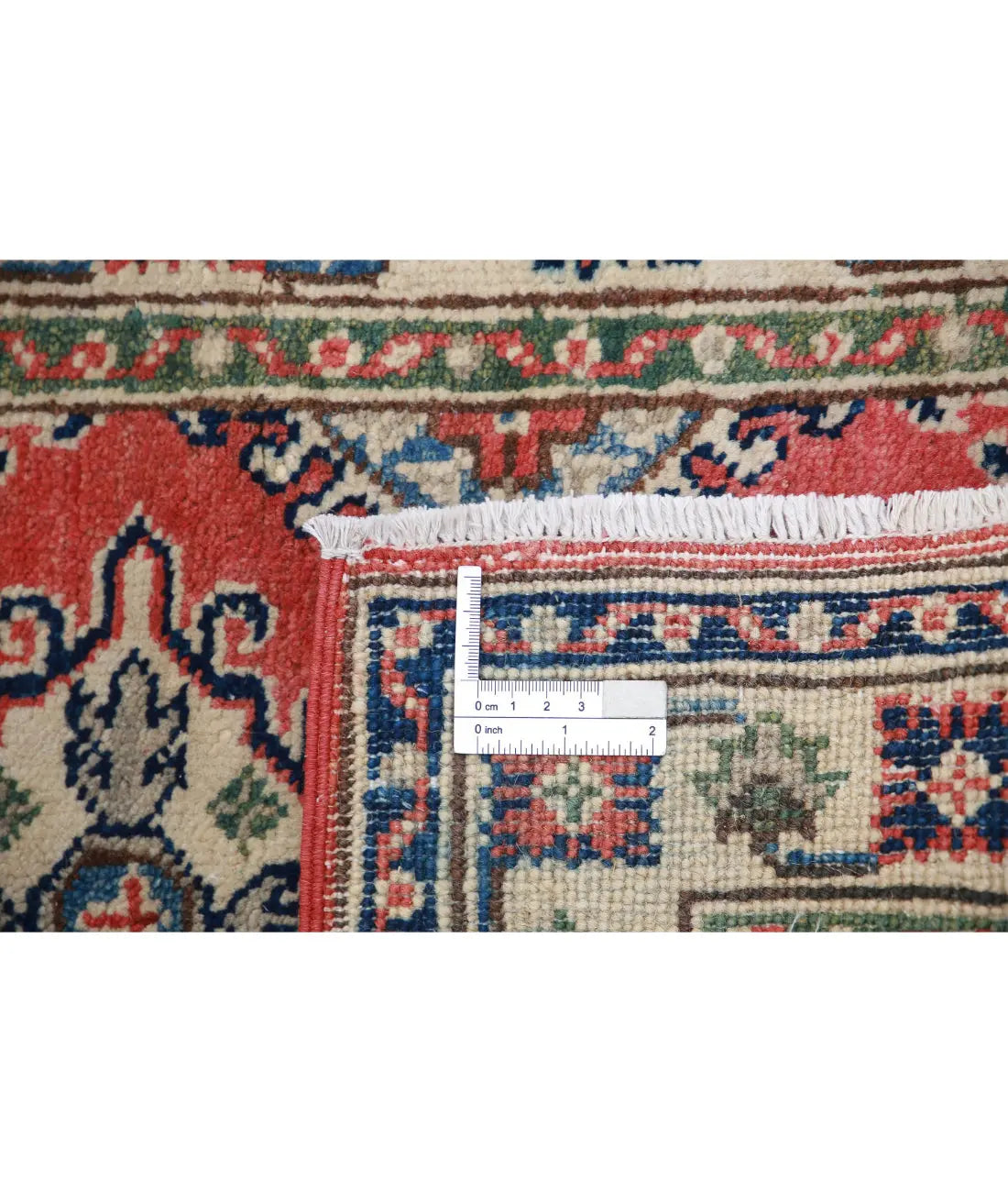 Hand Knotted Tribal Kazak Wool Rug - 1'10'' x 3'0''