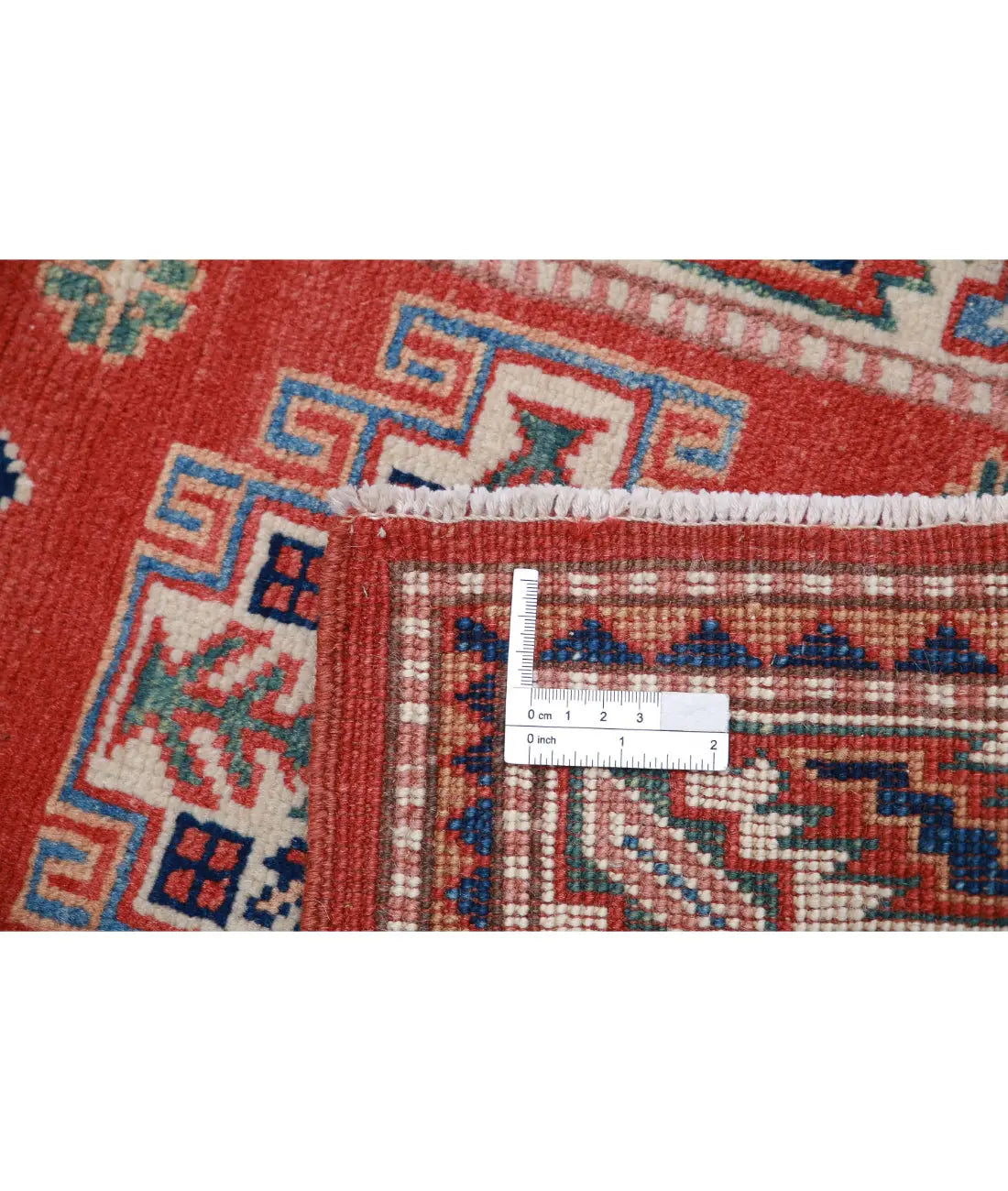 Hand Knotted Tribal Kazak Wool Rug - 2'0'' x 2'10''