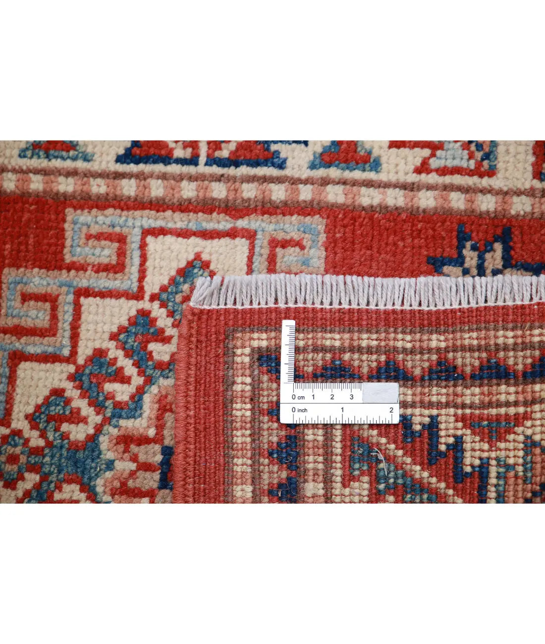 Hand Knotted Tribal Kazak Wool Rug - 2'0'' x 2'10''