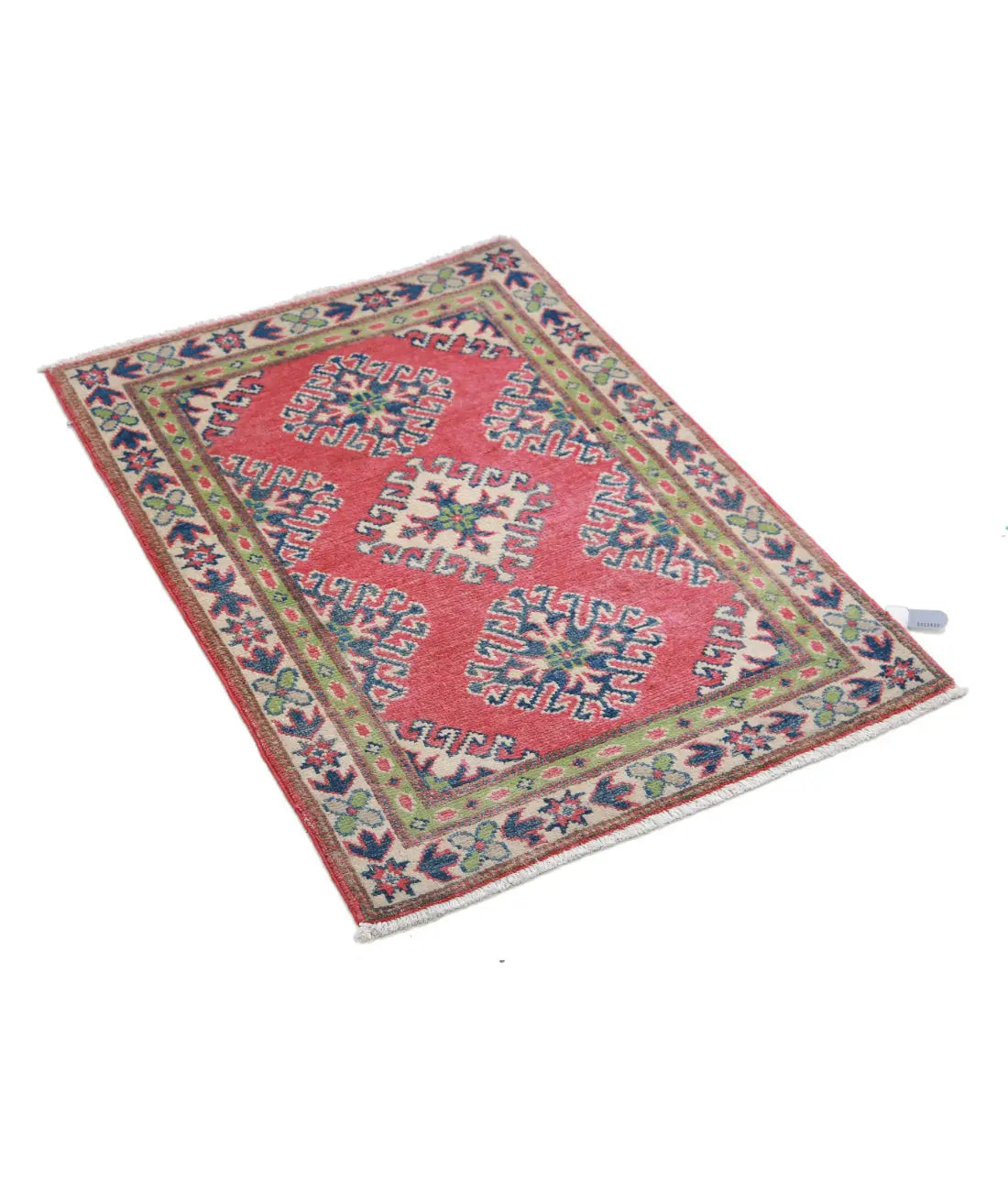 Hand Knotted Tribal Kazak Wool Rug - 2'0'' x 2'8''