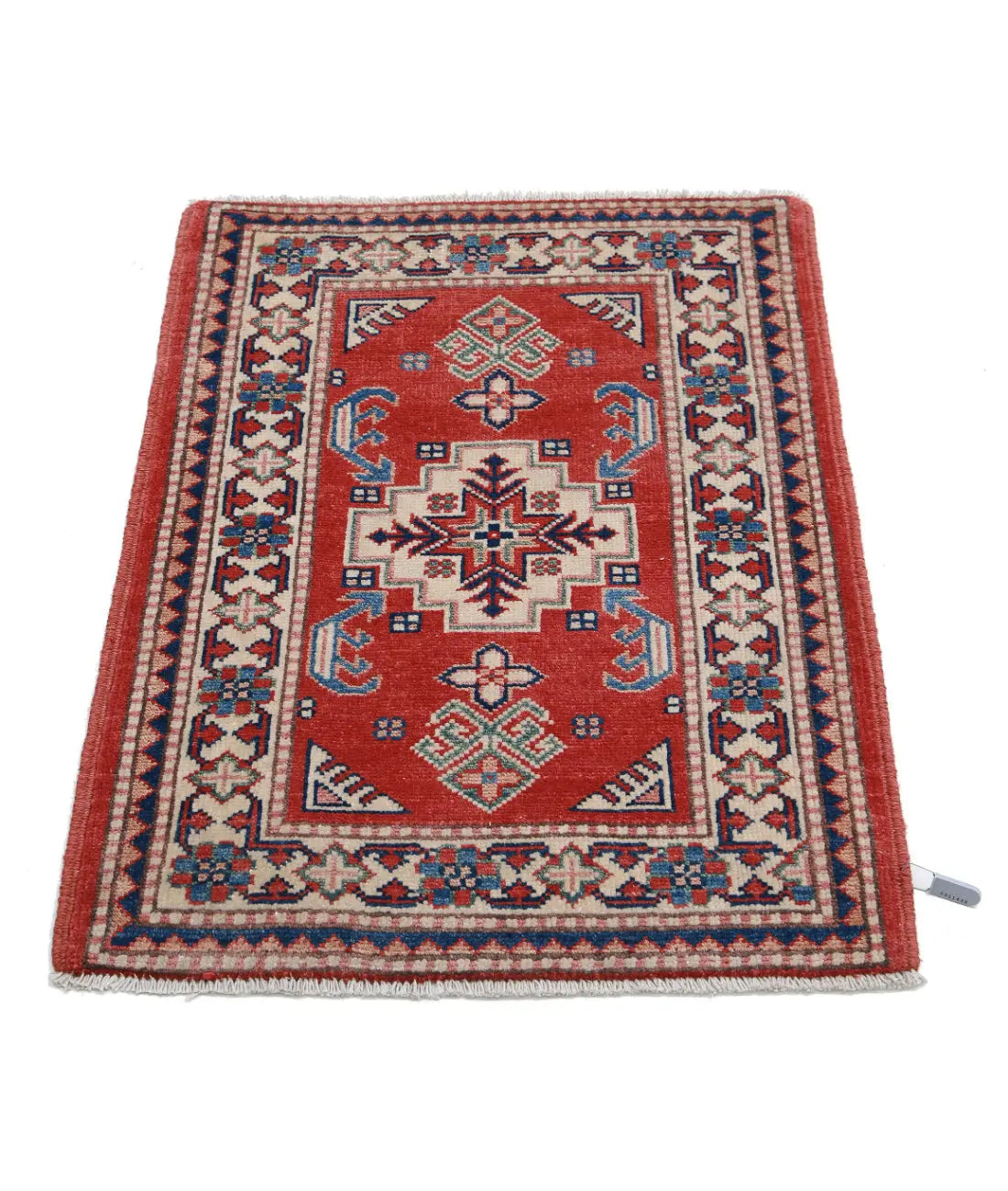 Hand Knotted Tribal Kazak Wool Rug - 2'1'' x 2'10''