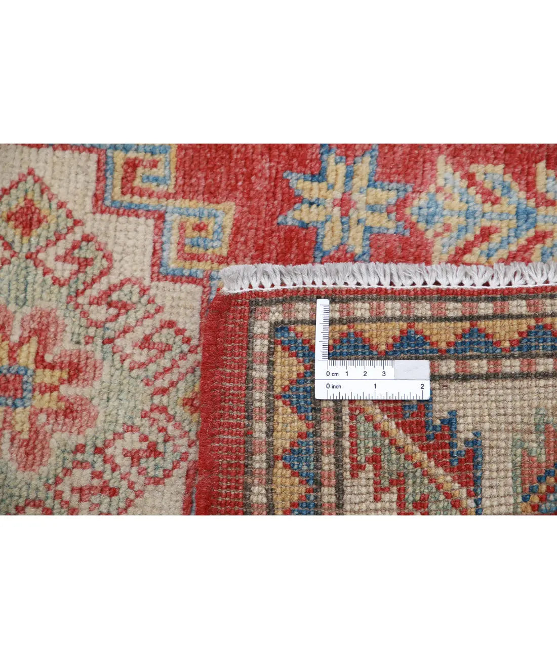 Hand Knotted Tribal Kazak Wool Rug - 2'2'' x 3'7''