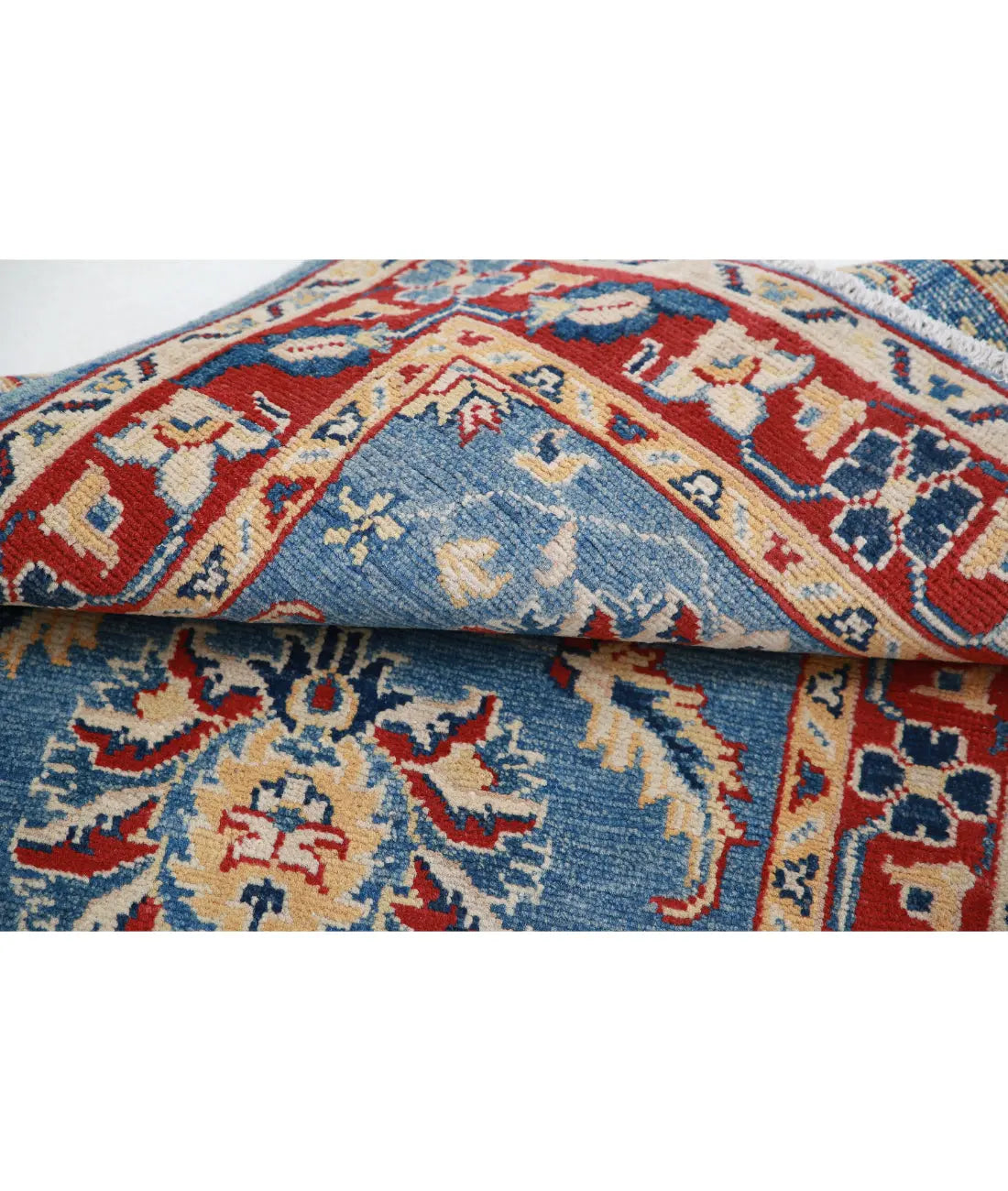 Hand Knotted Tribal Kazak Wool Rug - 2'7'' x 3'10''