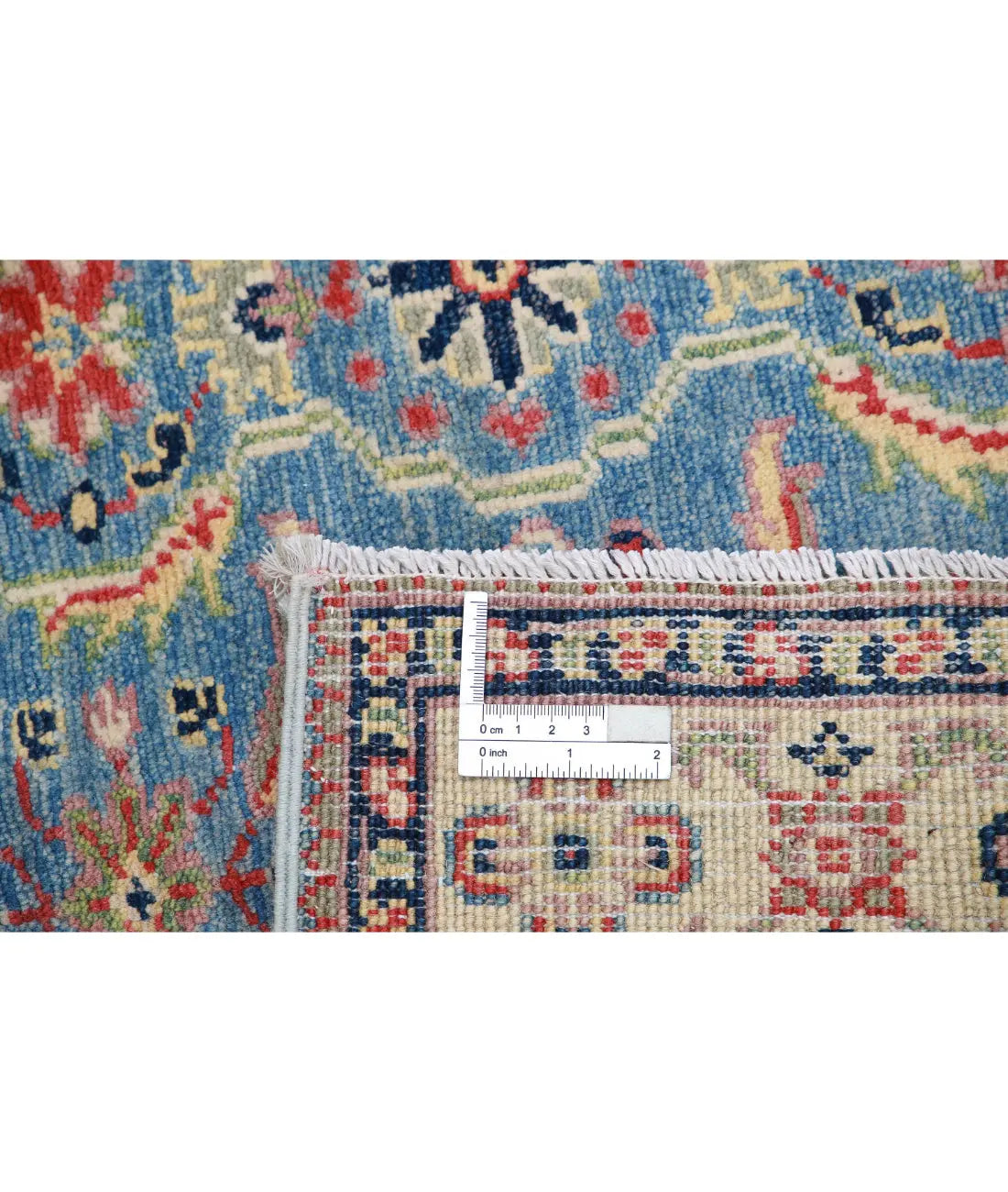 Hand Knotted Tribal Kazak Wool Rug - 2'7'' x 4'1''