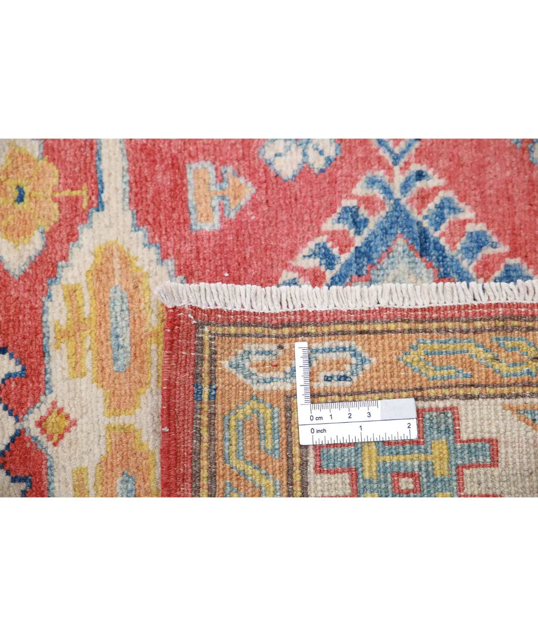 Hand Knotted Tribal Kazak Wool Rug - 2'8'' x 8'10''