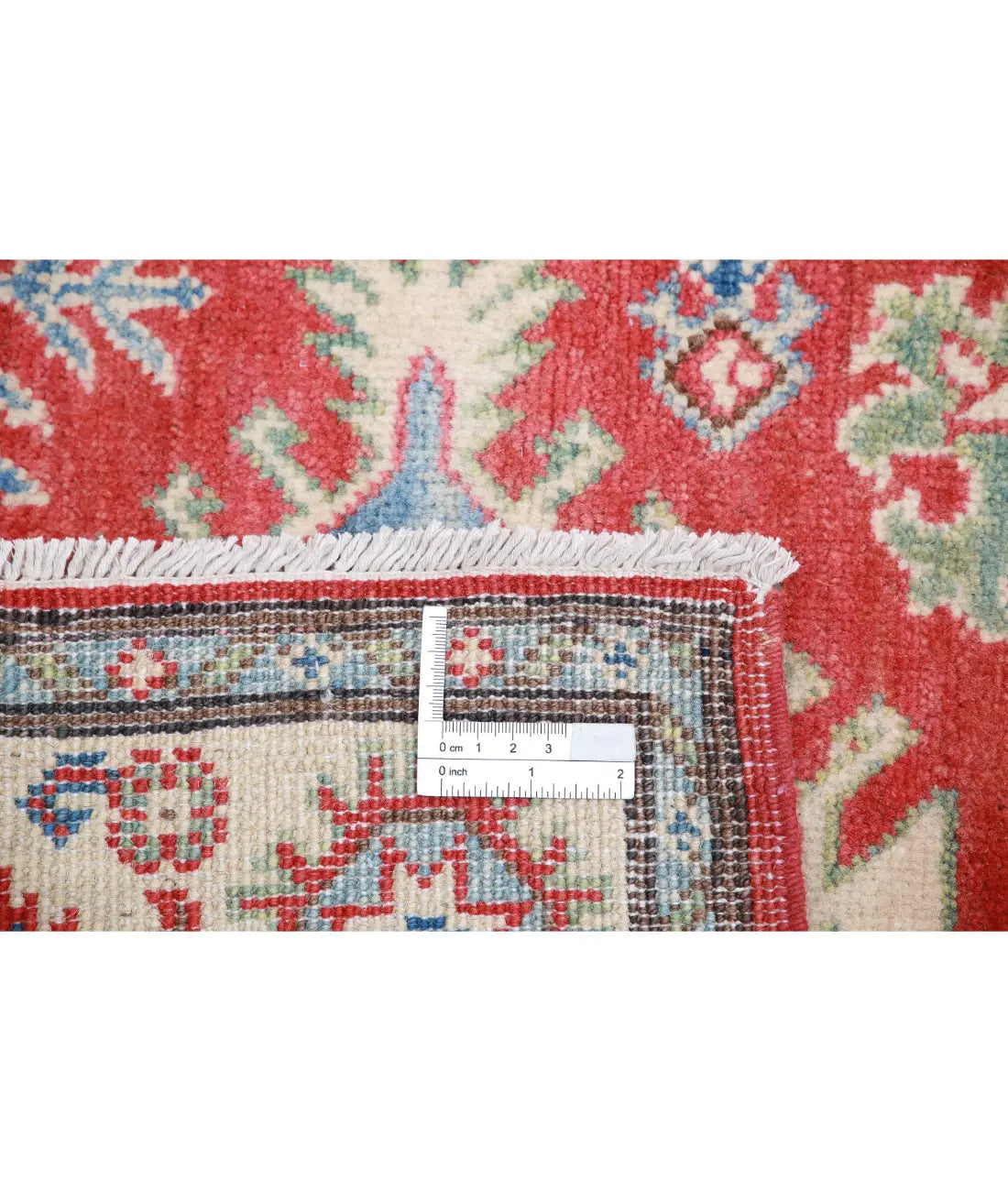 Hand Knotted Tribal Kazak Wool Rug - 2'8'' x 9'10''