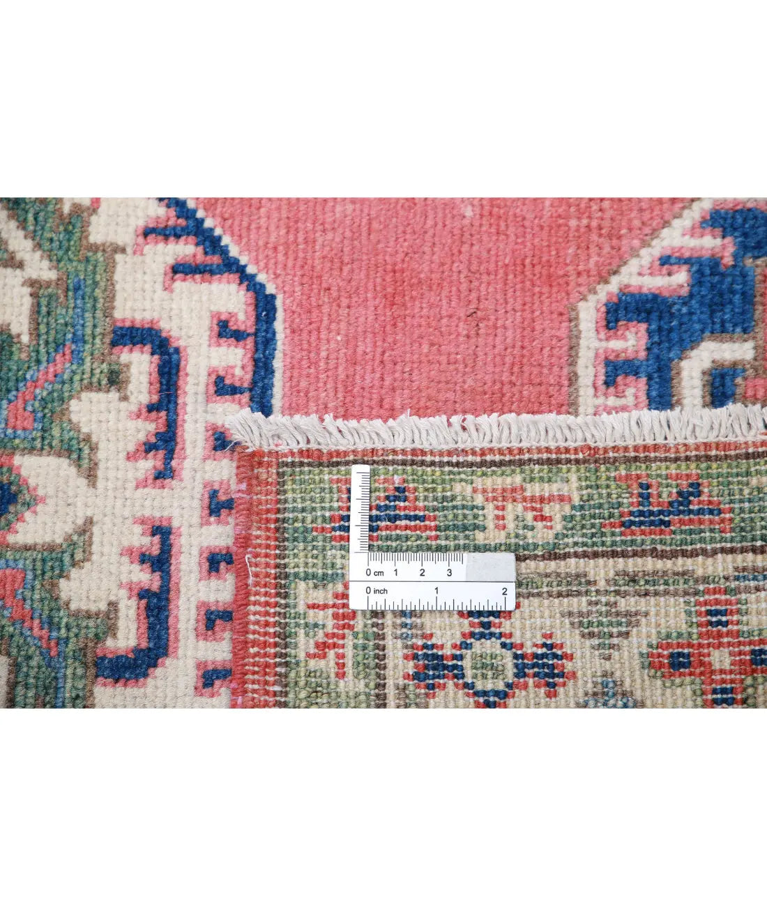 Hand Knotted Tribal Kazak Wool Rug - 2'9'' x 7'2''