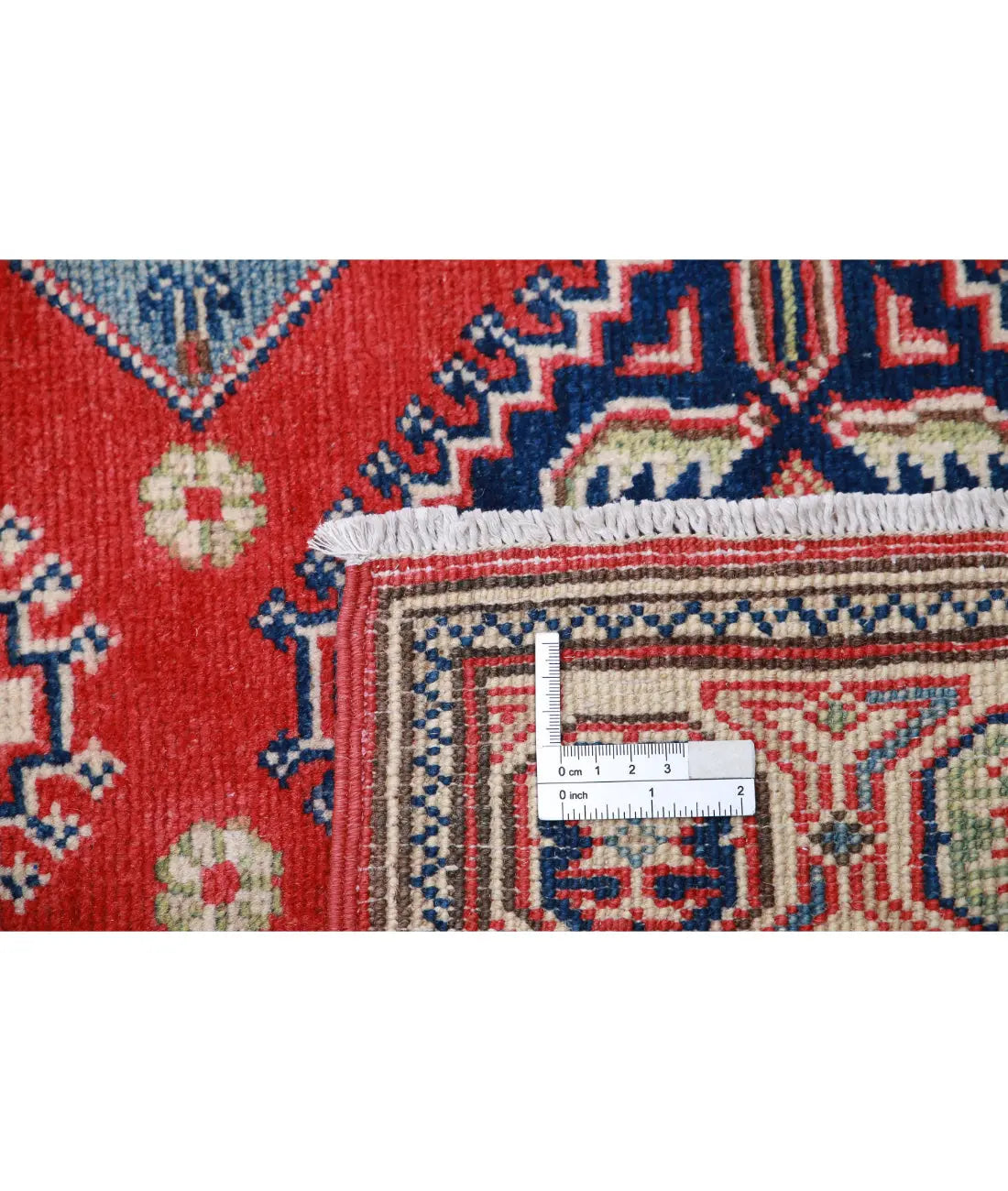 Hand Knotted Tribal Kazak Wool Rug - 2'9'' x 9'11''