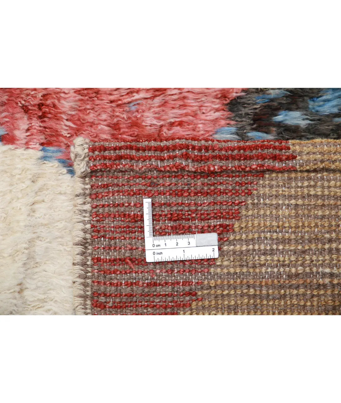 Hand Knotted Tribal Moroccan Wool Rug - 10'0'' x 12'6''