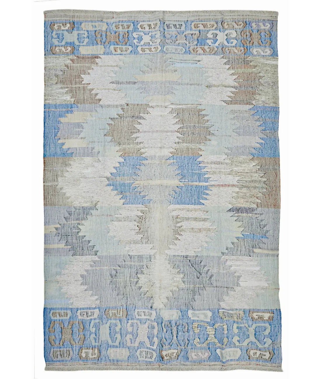 Hand Knotted Turkey Lily Cotton Kilim 10&#39; x 14&#39; Arteverk Arteverk Rugs