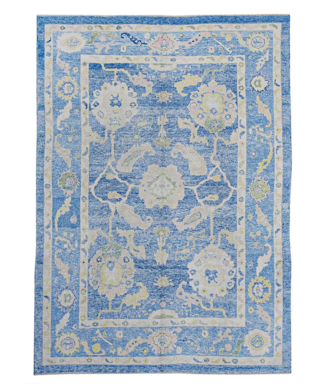 Hand Knotted Turkey Oushak Wool Rug 7&#39;11&quot; x 11&#39;3&quot; Arteverk Arteverk Rugs