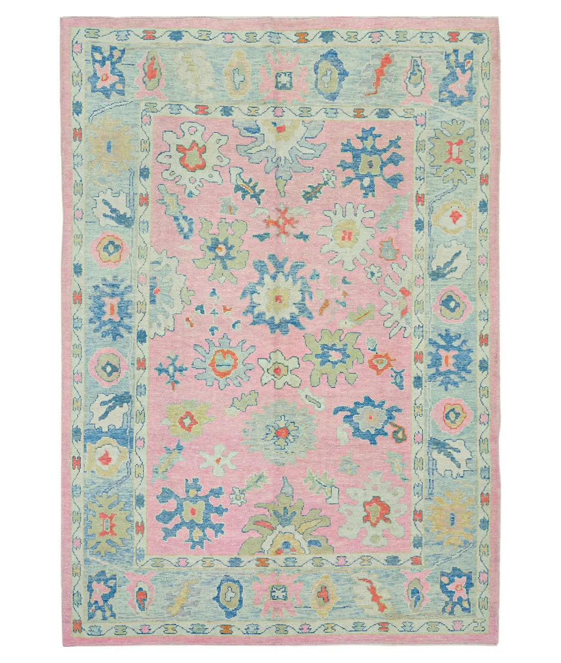 Hand Knotted Turkey Oushak Wool Rug 7&#39;11&quot; x 11&#39;4&quot; Arteverk Arteverk Rugs