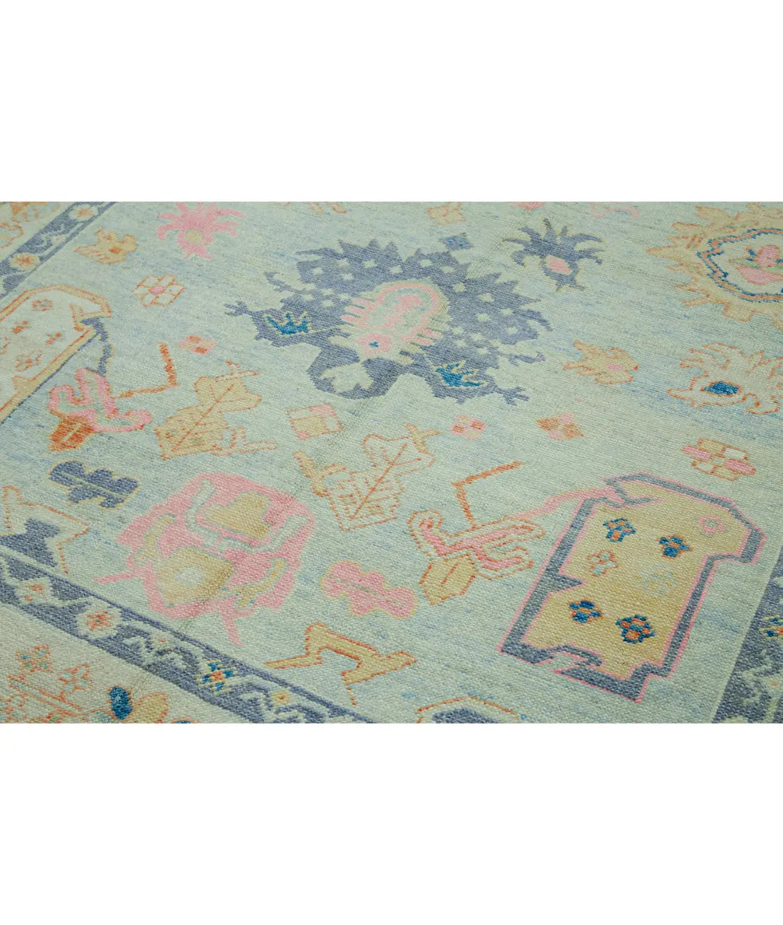 Hand Knotted Turkey Oushak Wool Rug 7'9" x 10' Arteverk Arteverk Rugs