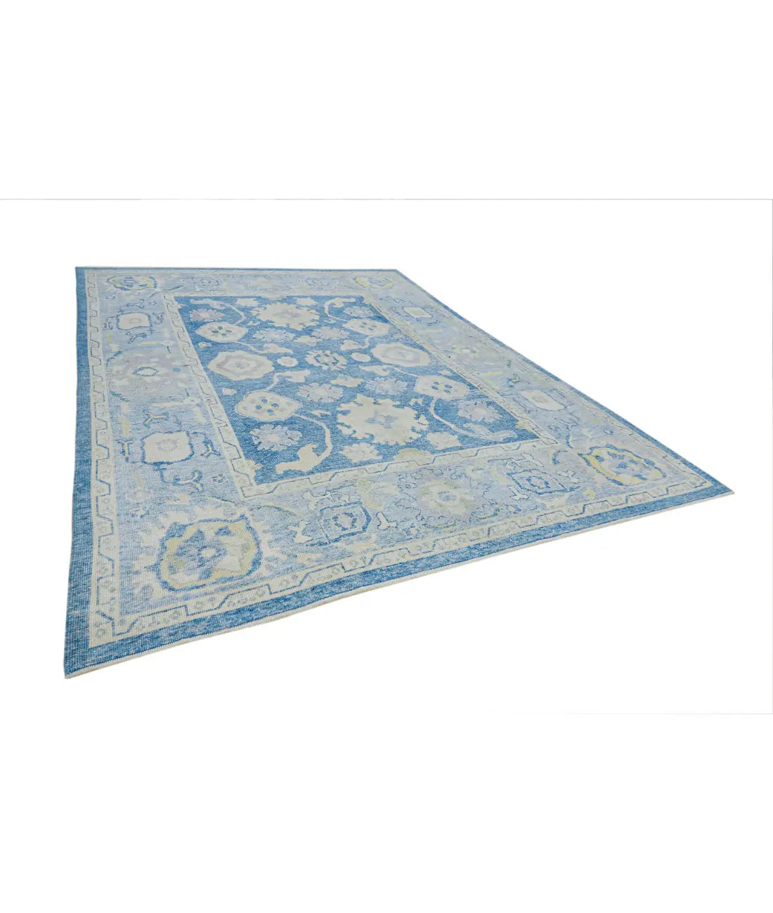 Hand Knotted Turkey Oushak Wool Rug 9'5" x 11'11" Arteverk Arteverk Rugs