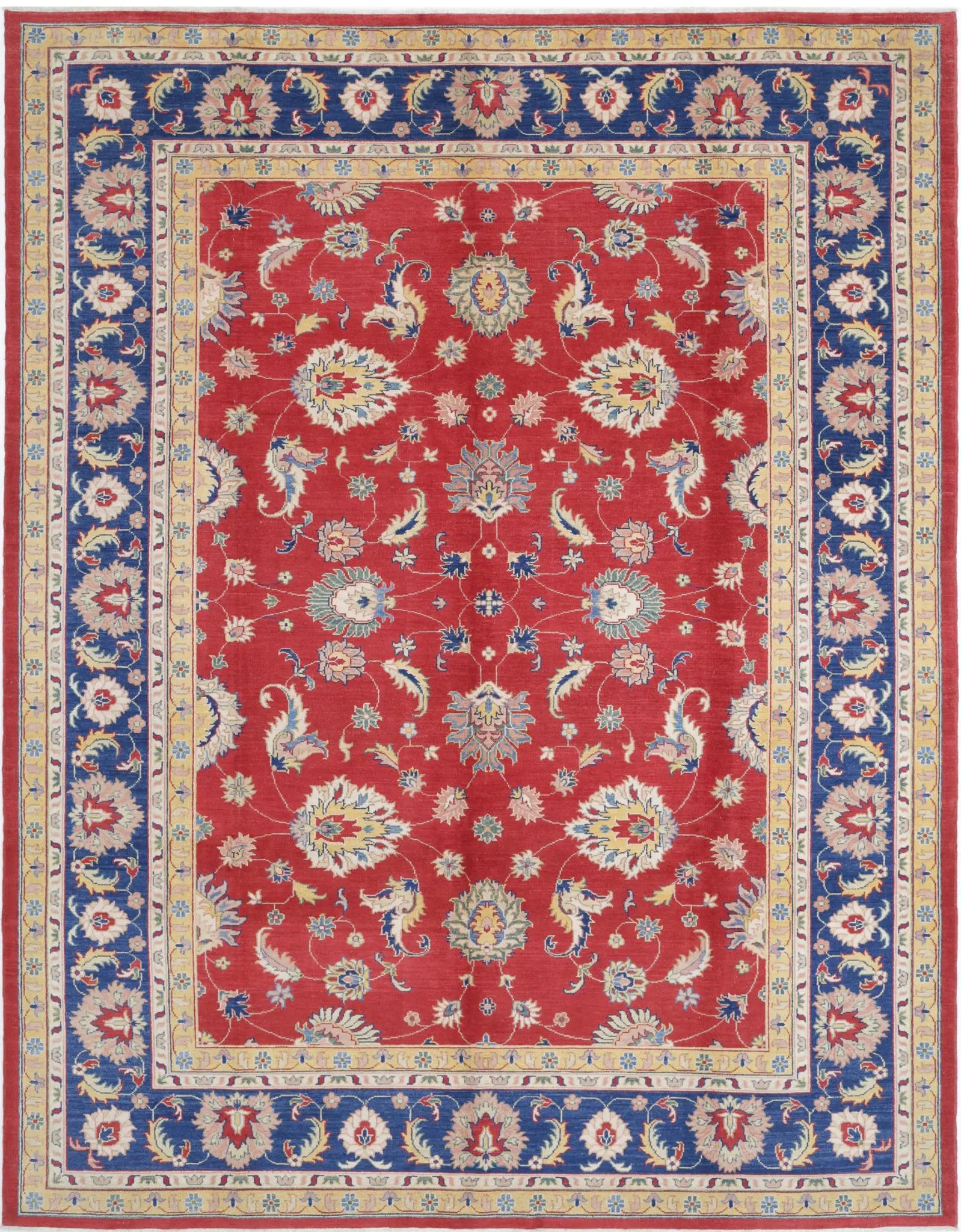 Hand Knotted Ziegler Farhan Gul Wool Rug - 10'1'' x 13'2''