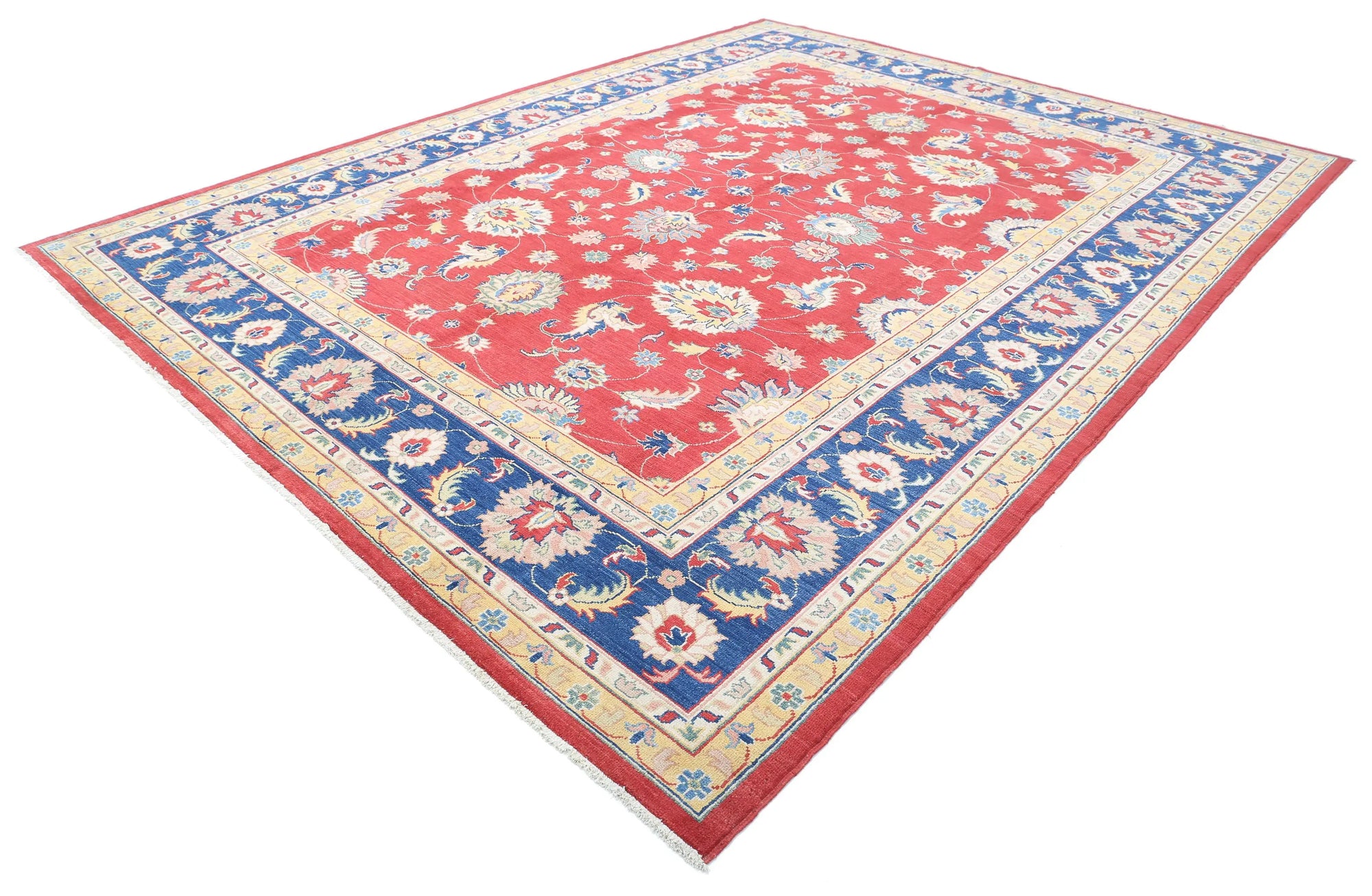 Hand Knotted Ziegler Farhan Gul Wool Rug - 10'1'' x 13'2''