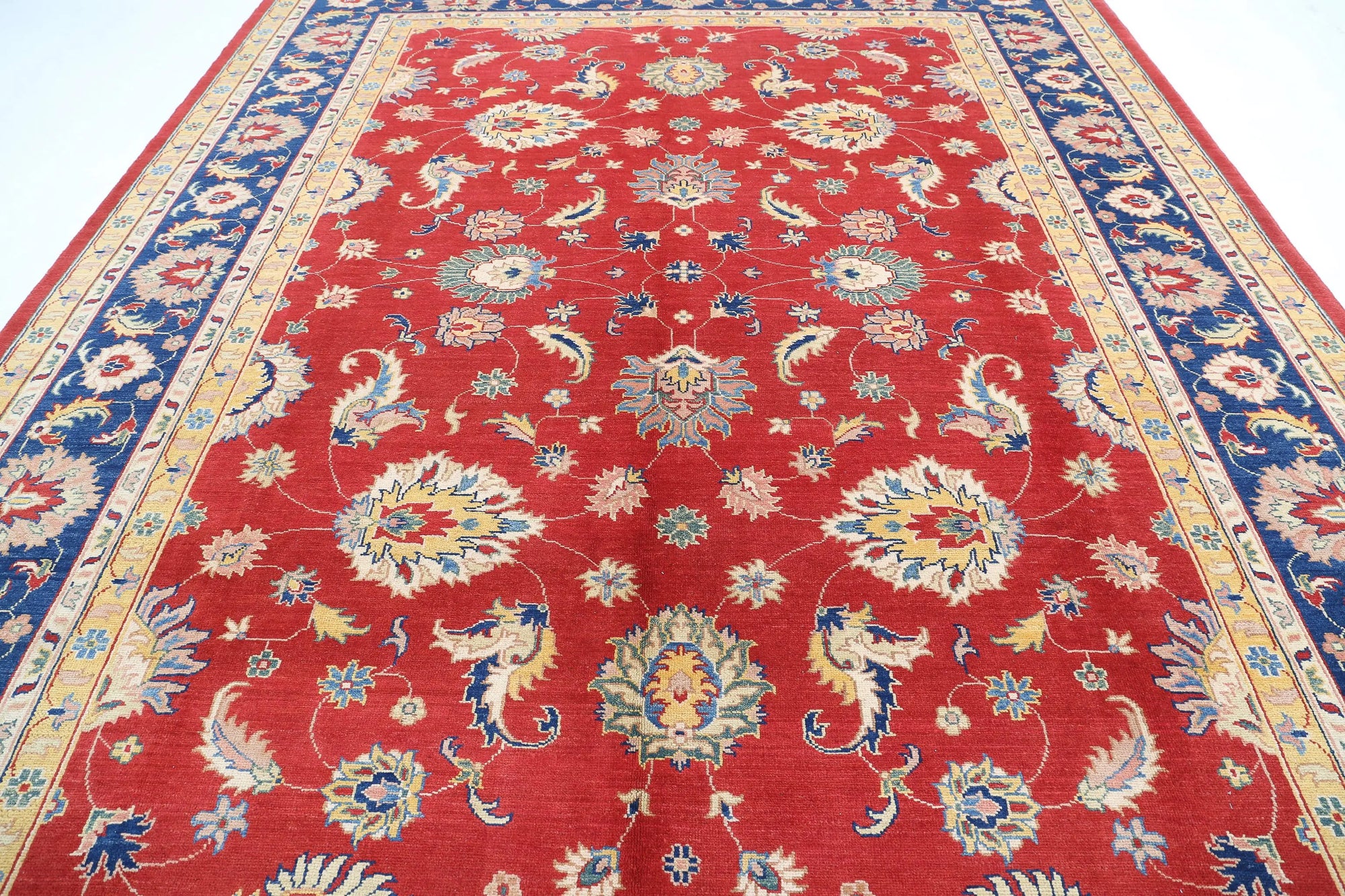 Hand Knotted Ziegler Farhan Gul Wool Rug - 10'1'' x 13'2''