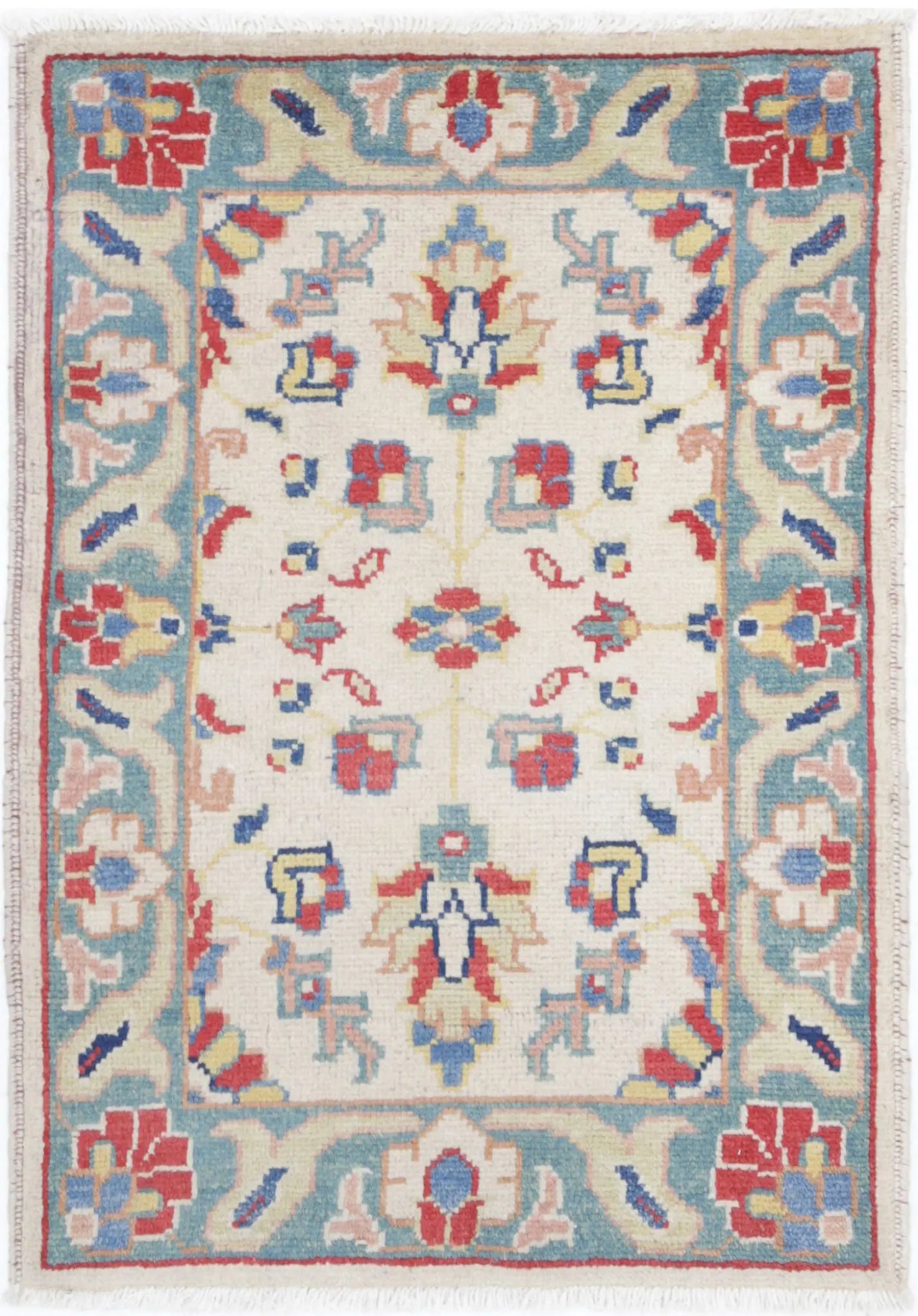 Hand Knotted Ziegler Farhan Gul Wool Rug - 2'0'' x 2'11''