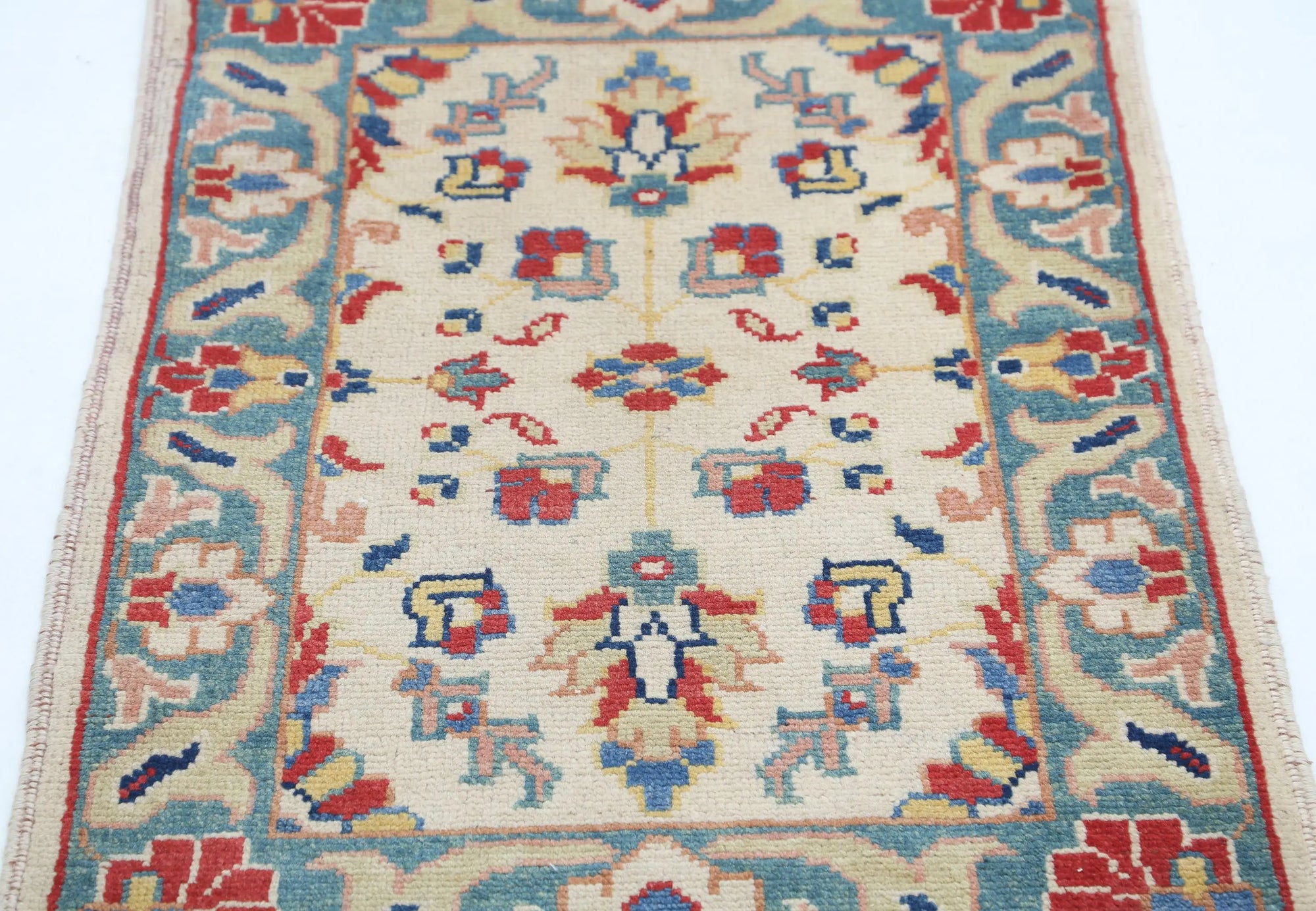 Tapis en laine Ziegler Farhan Gul noué à la main - 2'0'' x 2'11''