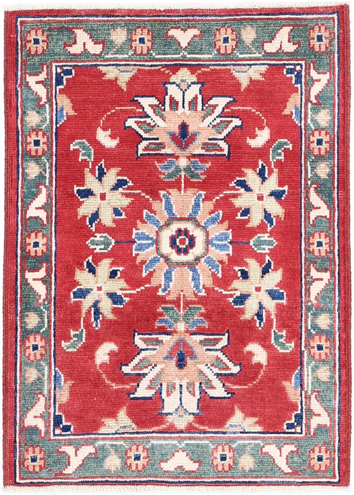 Hand Knotted Ziegler Farhan Gul Wool Rug - 2&#39;0&#39;&#39; x 2&#39;9&#39;&#39;