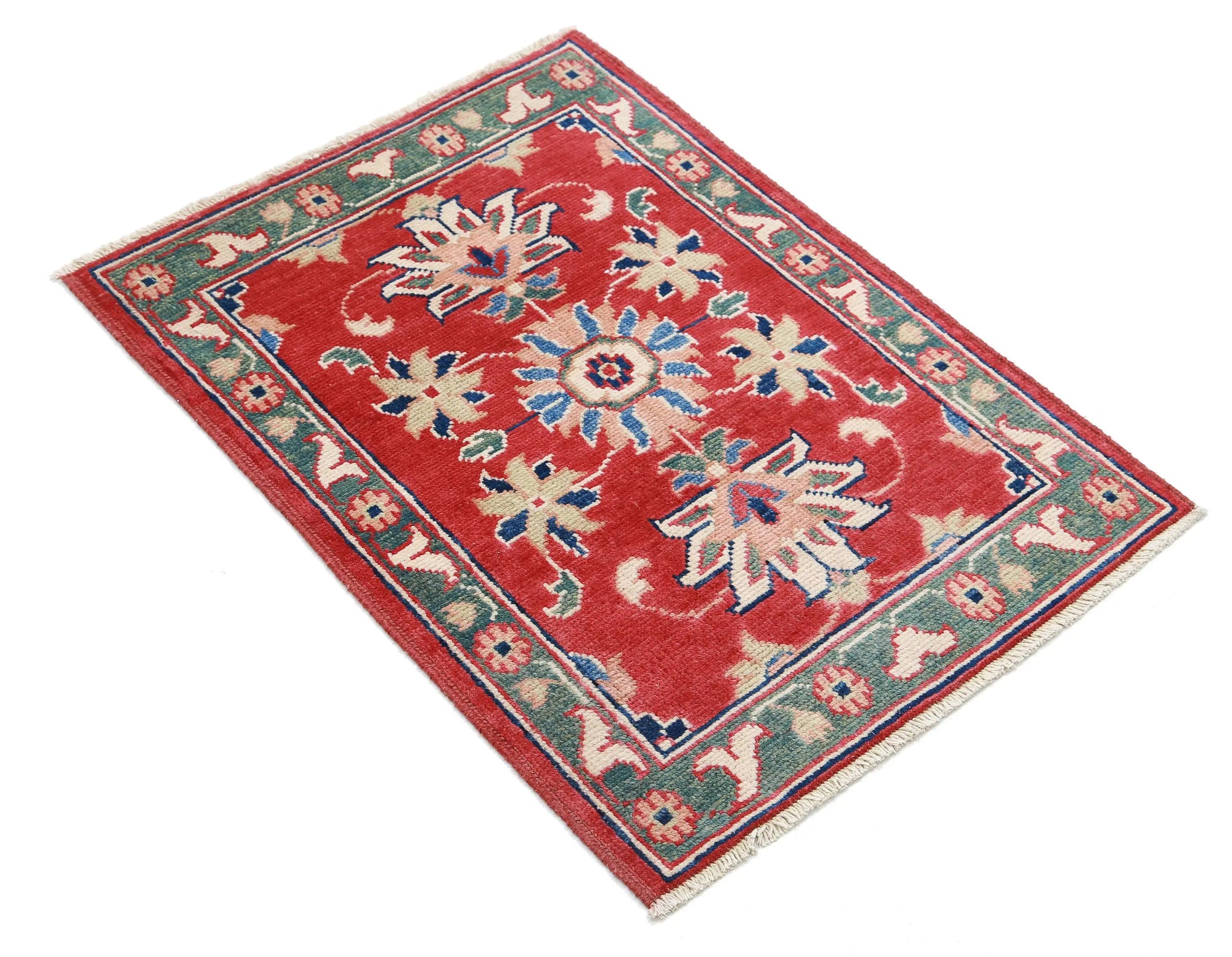 Hand Knotted Ziegler Farhan Gul Wool Rug - 2'0'' x 2'9''