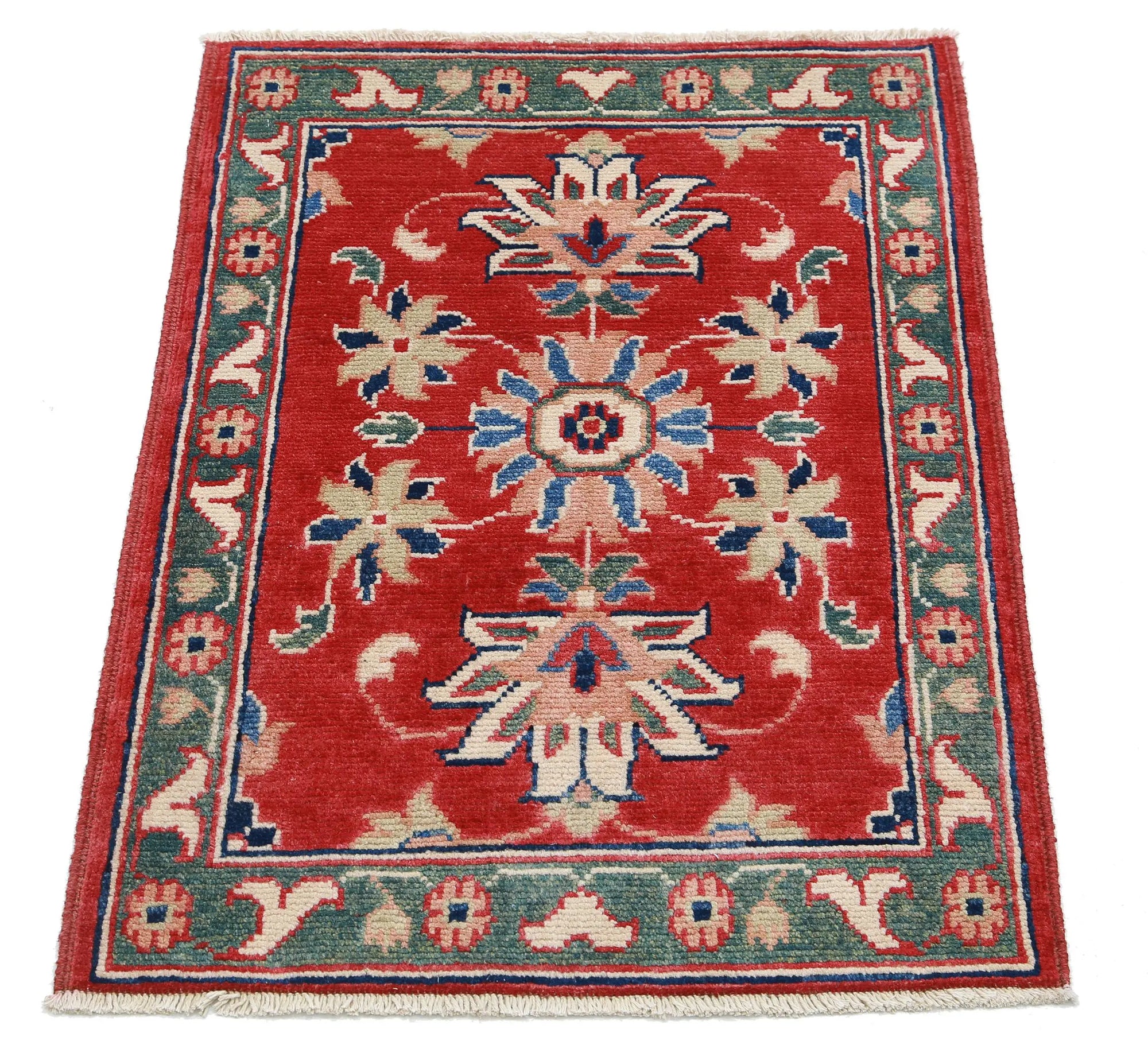 Hand Knotted Ziegler Farhan Gul Wool Rug - 2'0'' x 2'9''