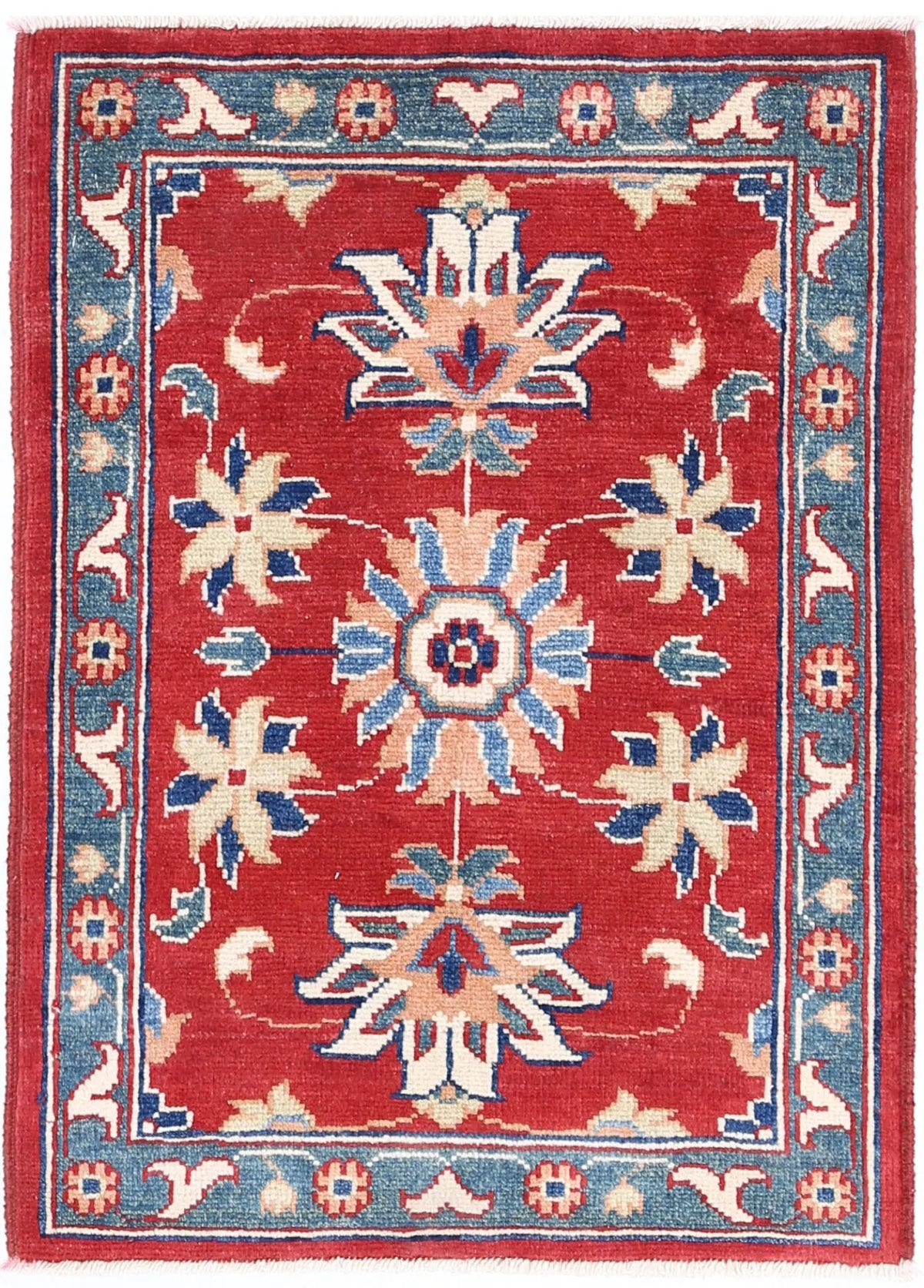 Hand Knotted Ziegler Farhan Gul Wool Rug - 2&#39;1&#39;&#39; x 2&#39;10&#39;&#39;