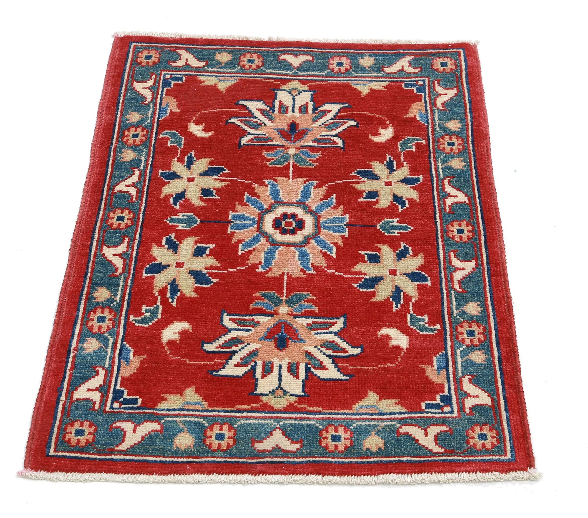 Hand Knotted Ziegler Farhan Gul Wool Rug - 2'1'' x 2'10''