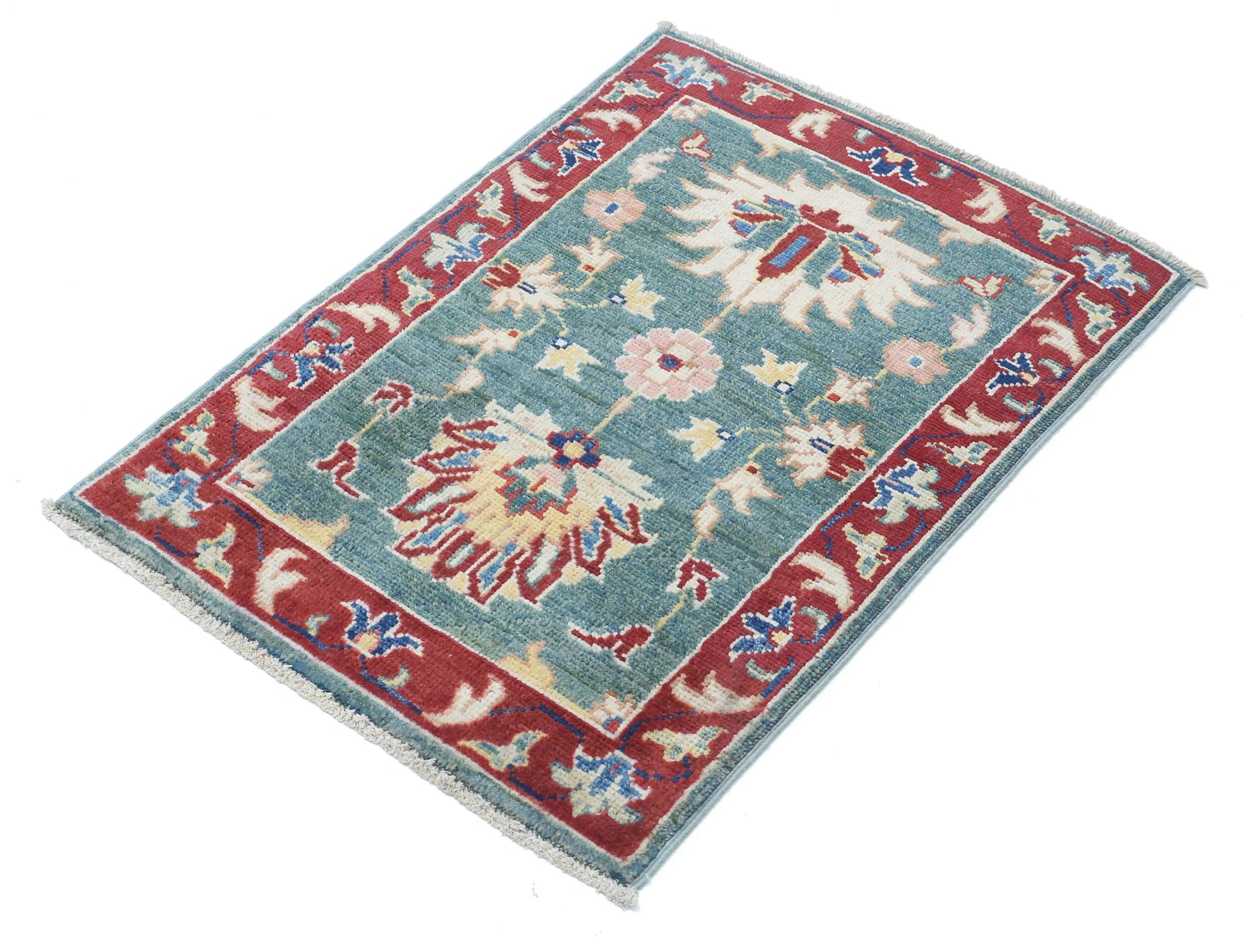 Hand Knotted Ziegler Farhan Gul Wool Rug - 2'1'' x 2'11''