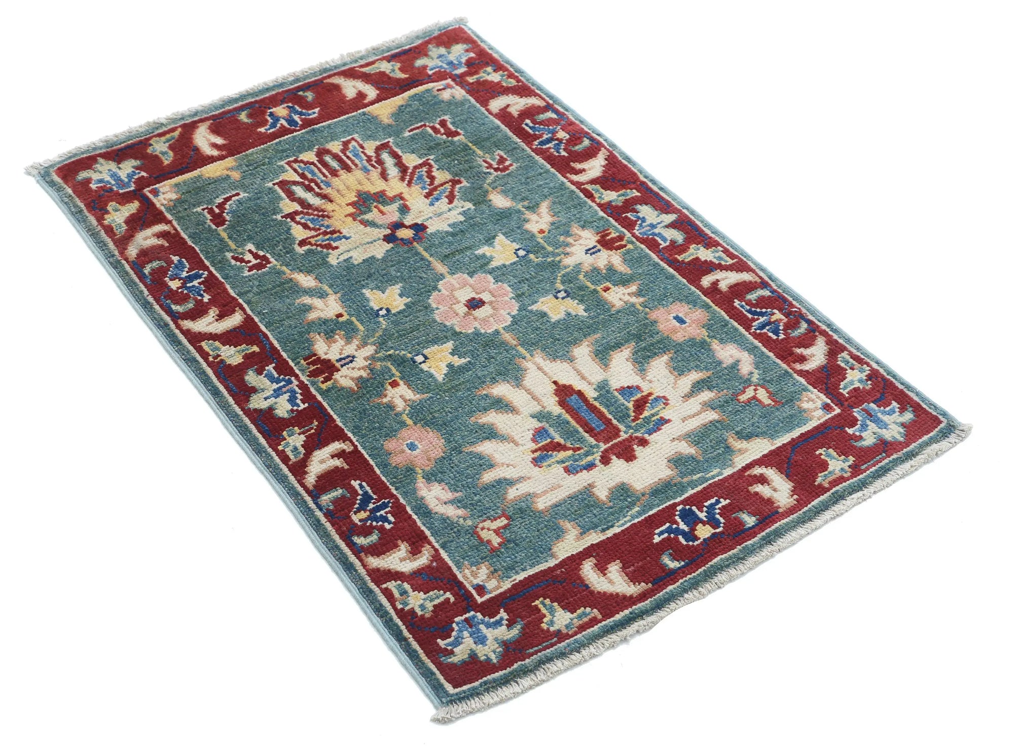 Hand Knotted Ziegler Farhan Gul Wool Rug - 2'1'' x 2'11''