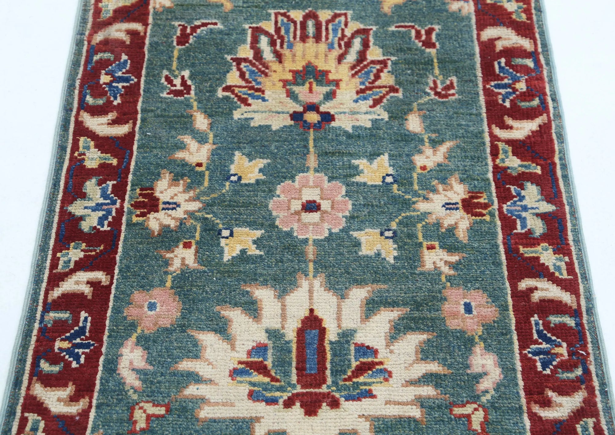 Hand Knotted Ziegler Farhan Gul Wool Rug - 2'1'' x 2'11''