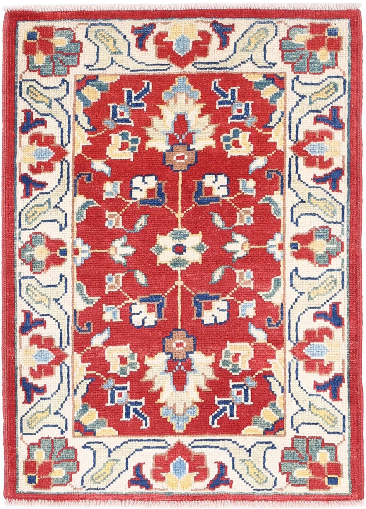 Hand Knotted Ziegler Farhan Gul Wool Rug - 2&#39;1&#39;&#39; x 3&#39;0&#39;&#39;