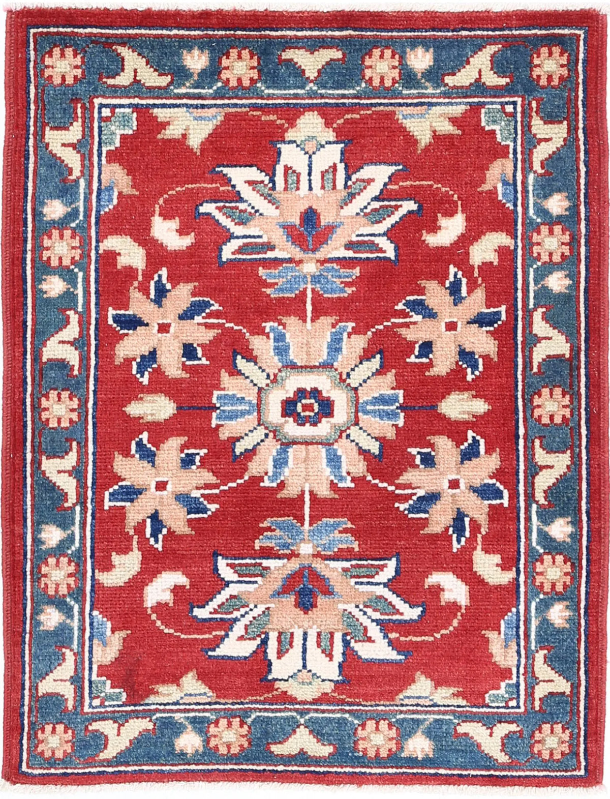 Hand Knotted Ziegler Farhan Gul Wool Rug - 2&#39;2&#39;&#39; x 2&#39;11&#39;&#39;