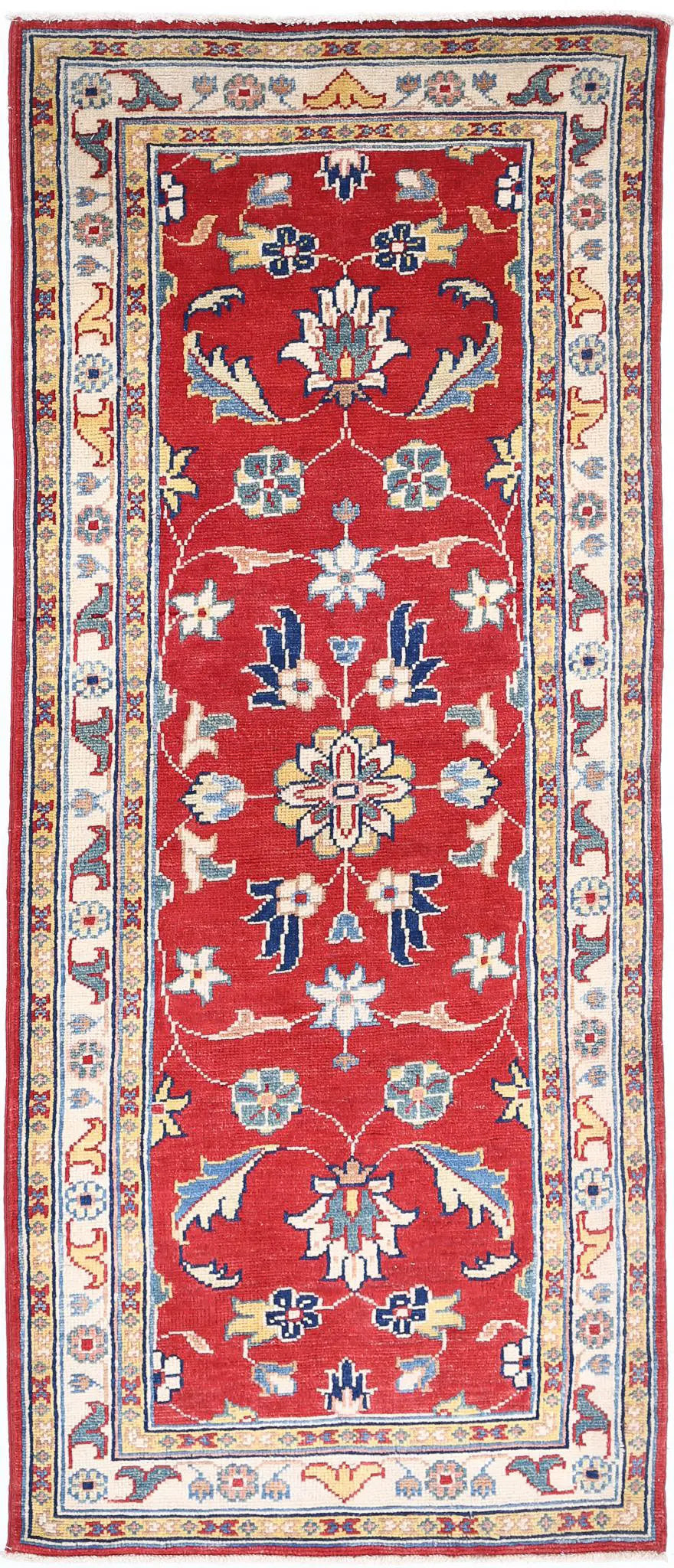 Hand Knotted Ziegler Farhan Gul Wool Rug - 2'5'' x 6'1''