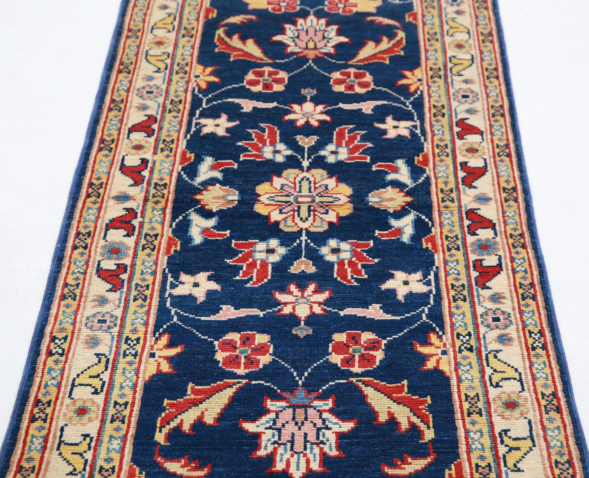 Tapis en laine Ziegler Farhan Gul noué à la main - 2'5'' x 6'6''